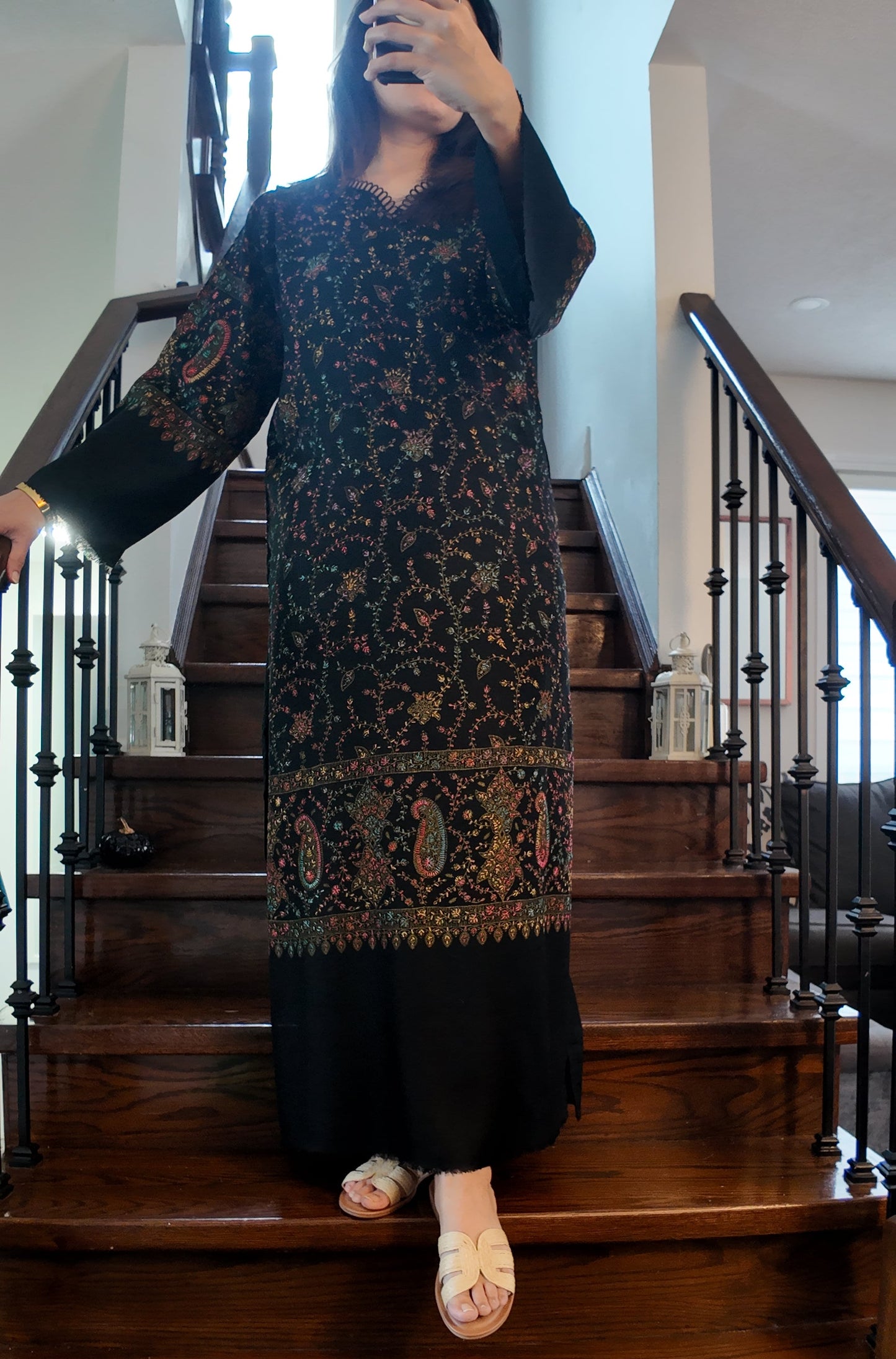 Zar-e-Qalam – Kalamkari Shawl Shirt
