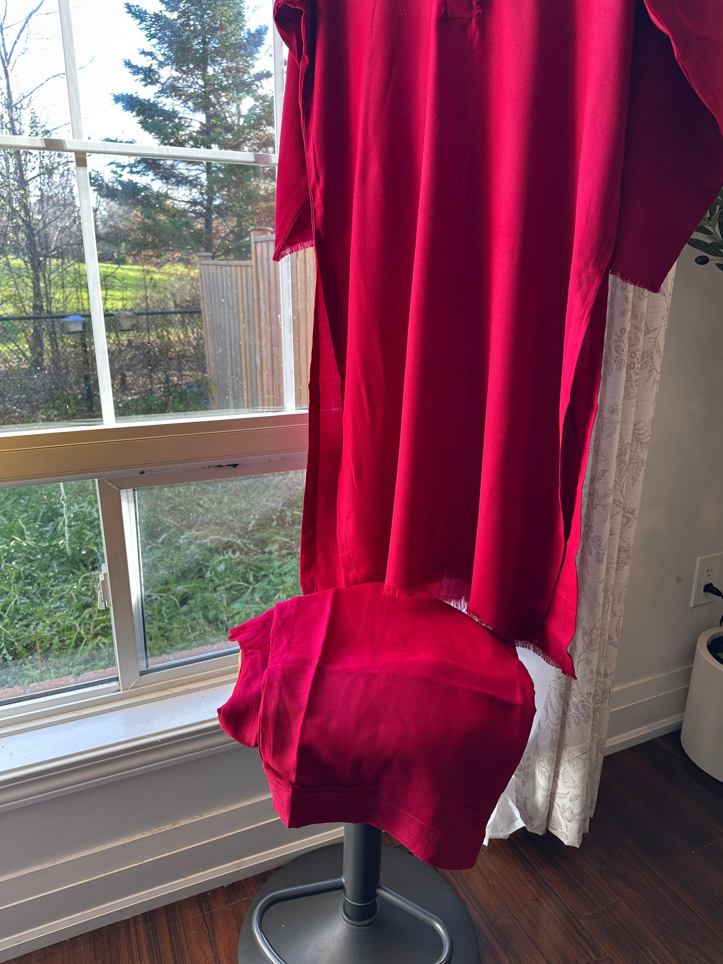 Crimson Ember – Pashmina Cord Set (Red)