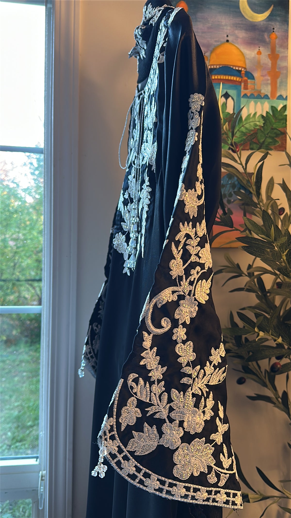 Raat ki Rani / Black Silk — 3-Piece Set