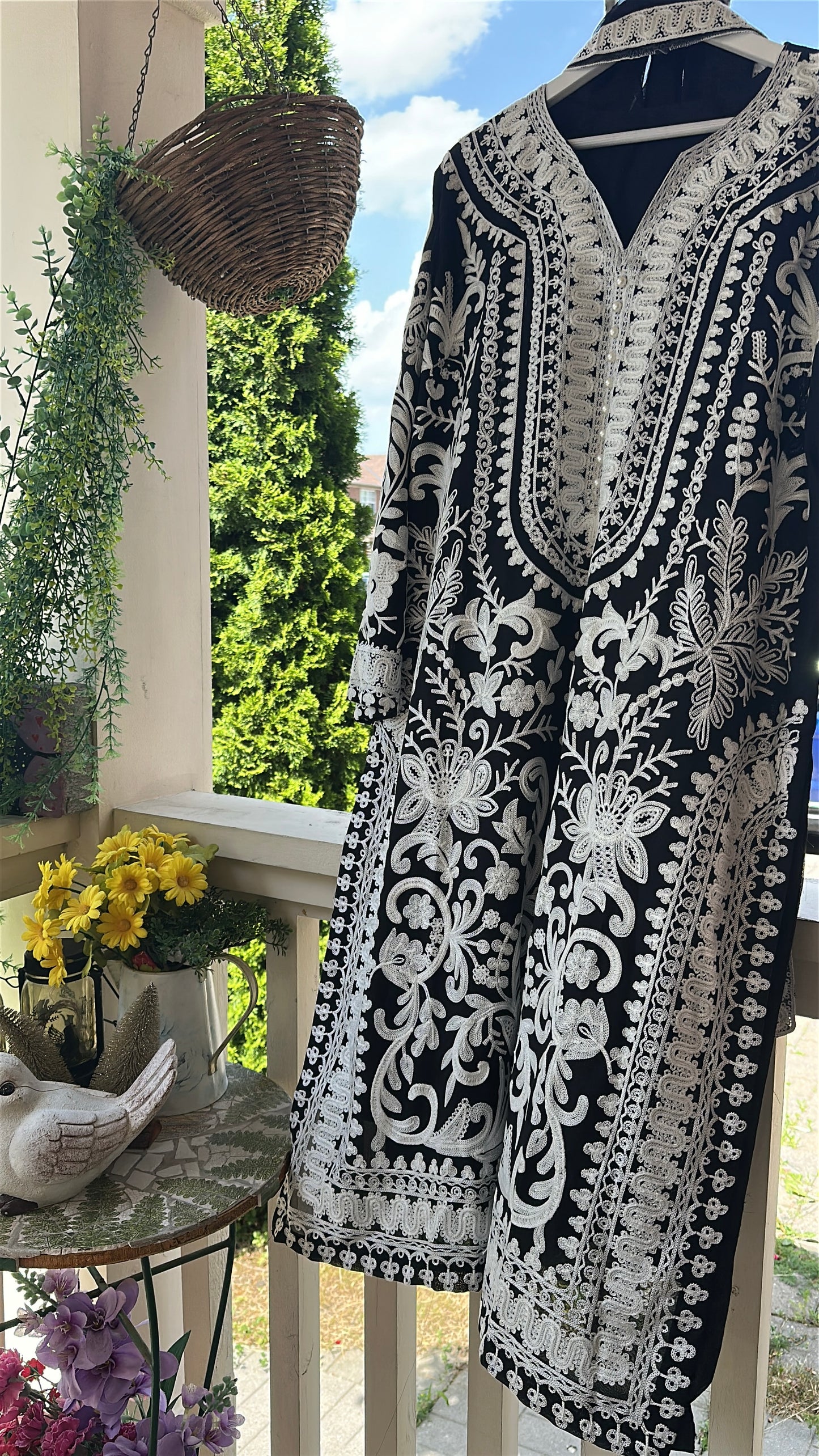 Noir Aaira Embroidered Set