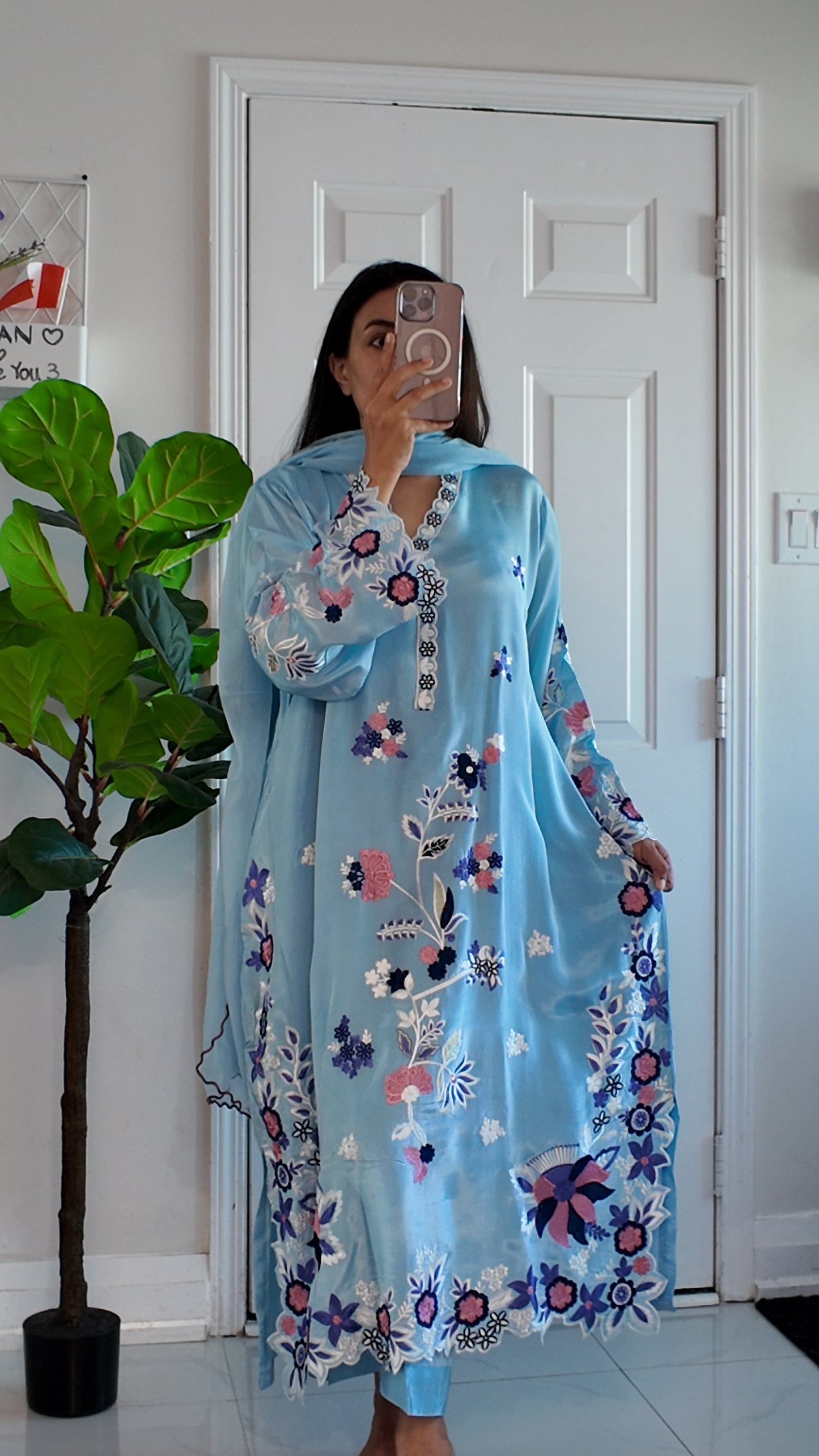 Azure Fleur Élan - kaftan set