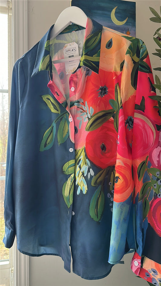 Midnight Petal Shirt – Spring Edit