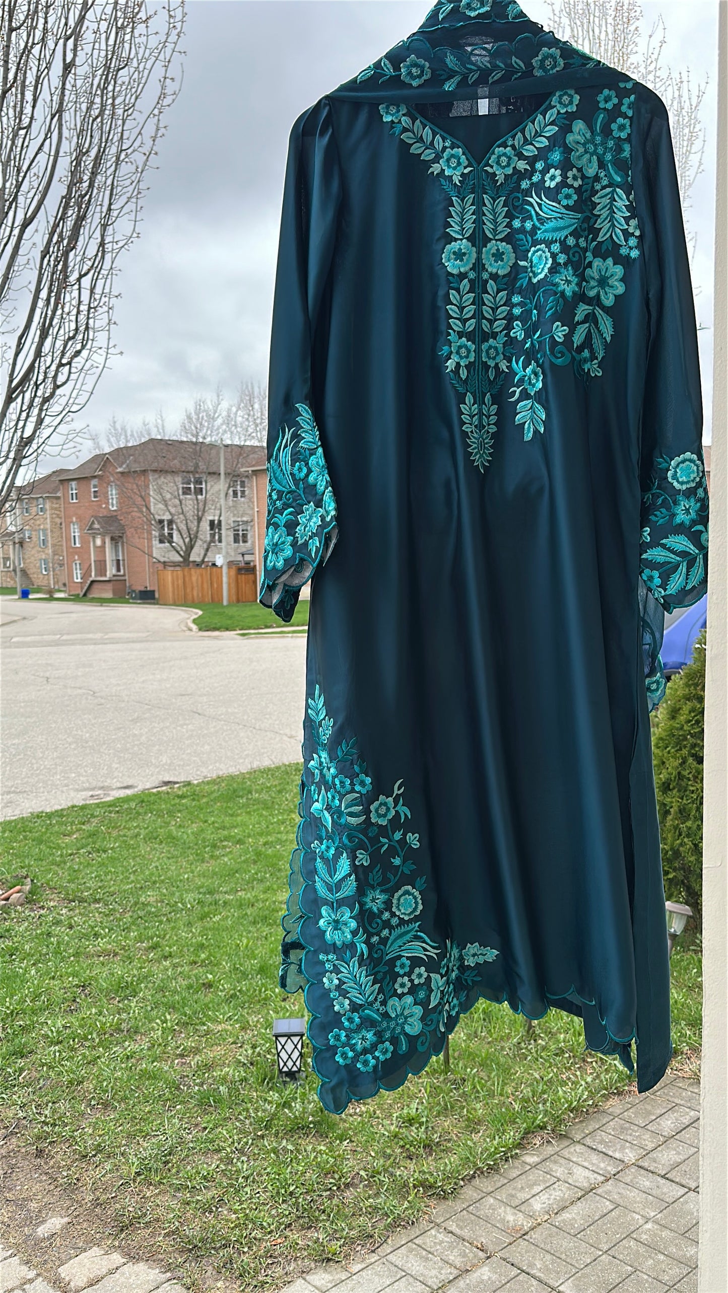 Zamurd Teal Élan - Kaftan Set