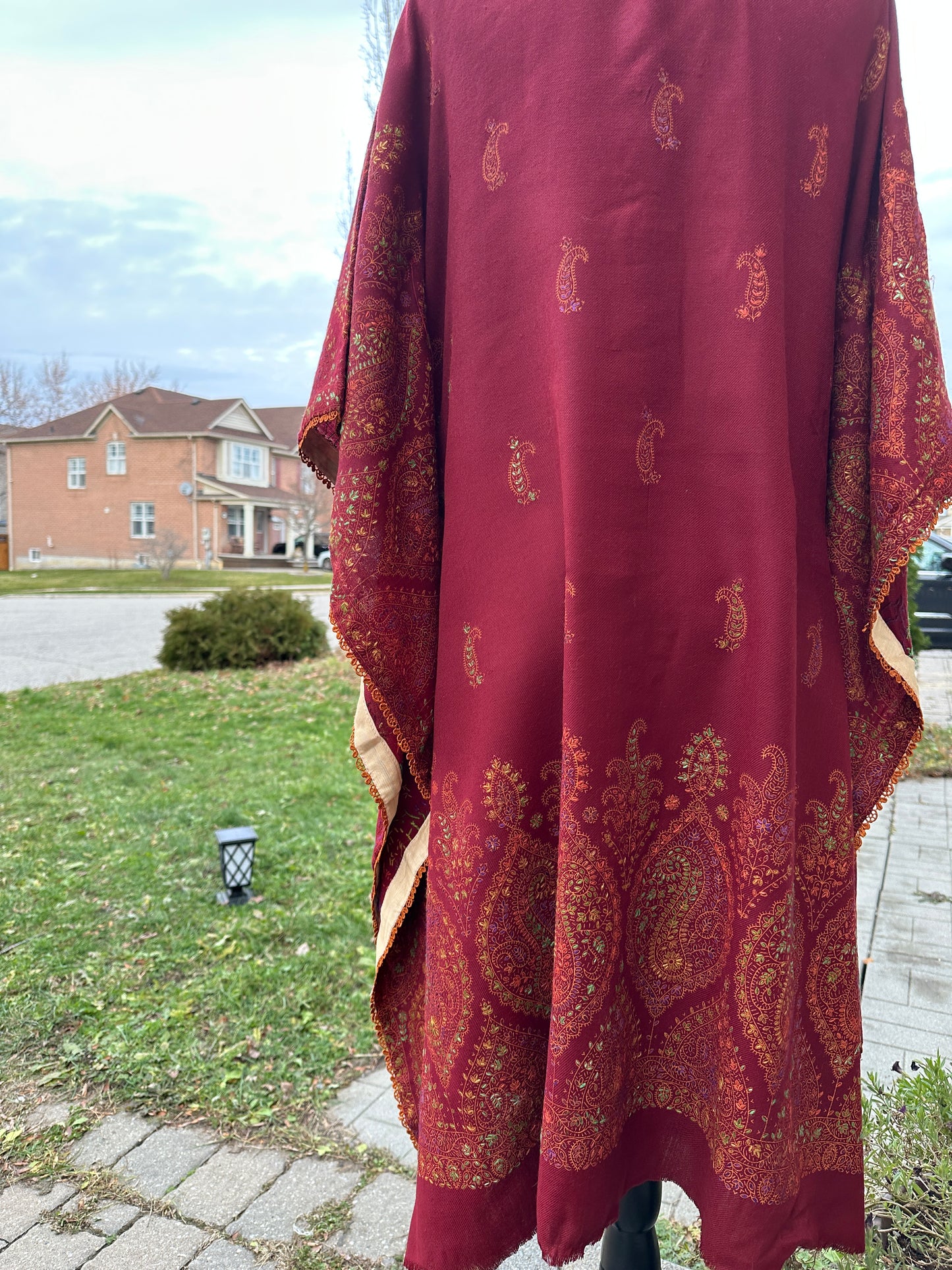 Gulnaar-e-Suroor – The Maroon Kalamkari Bloom