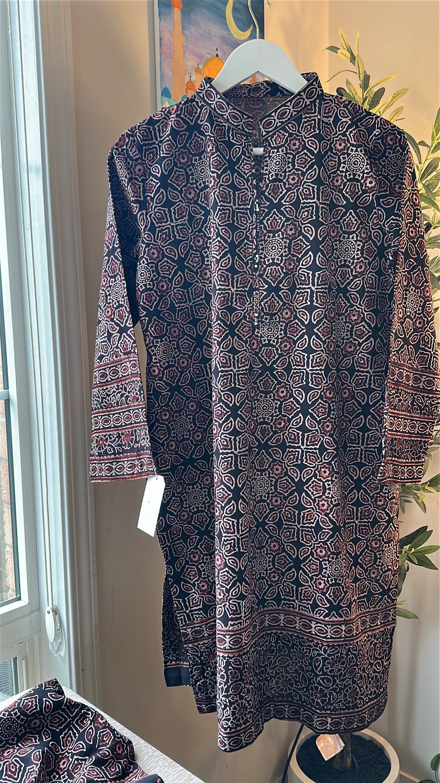 Rust Echo Co-ord – Ajrak Heritage