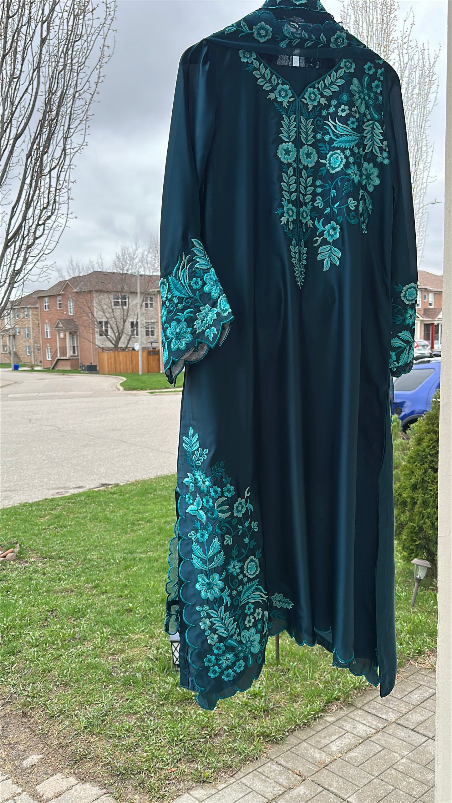 Zamurd Teal Élan - Kaftan Set