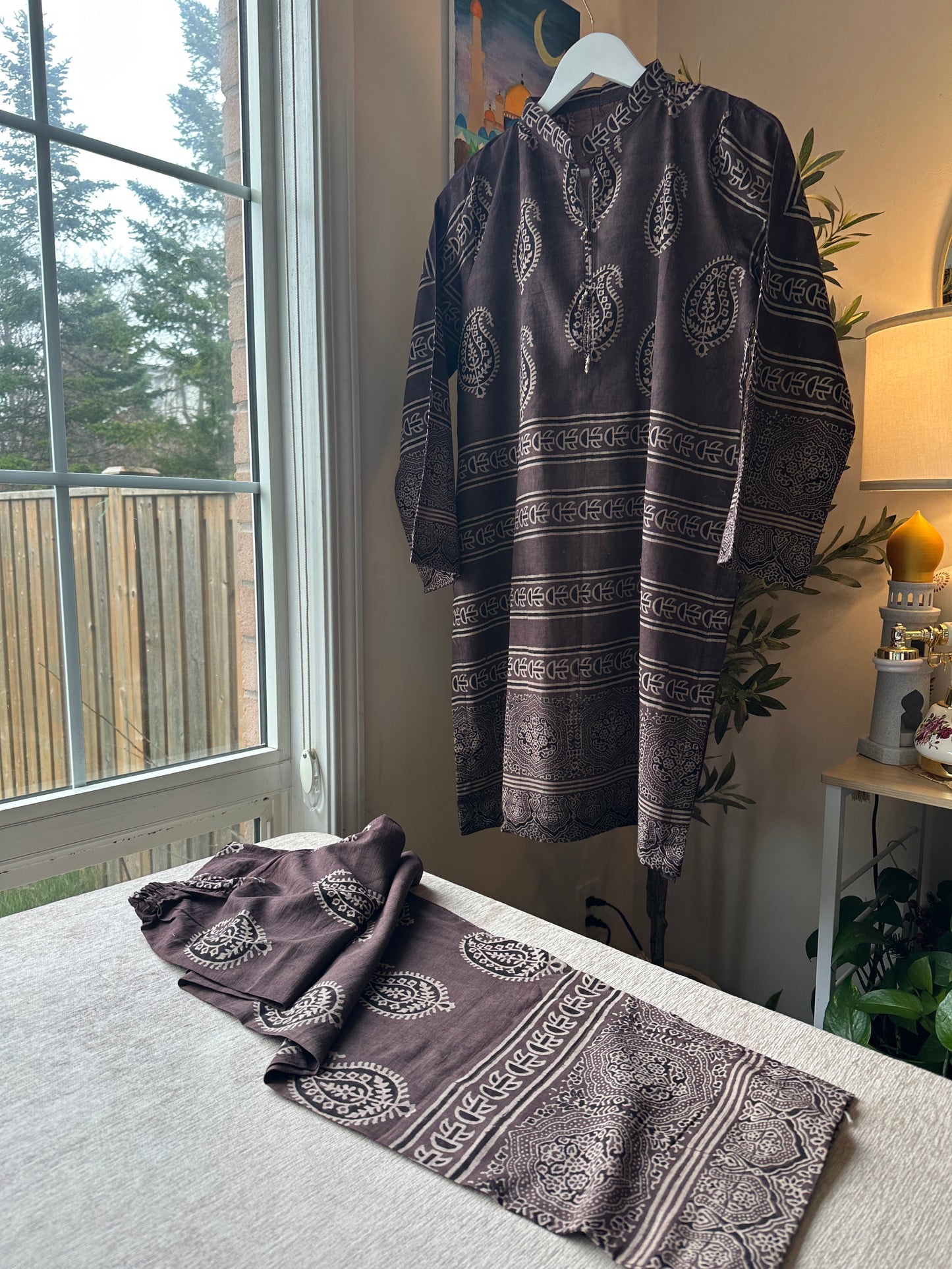 Espresso Drift Co-ord – Ajrak Heritage