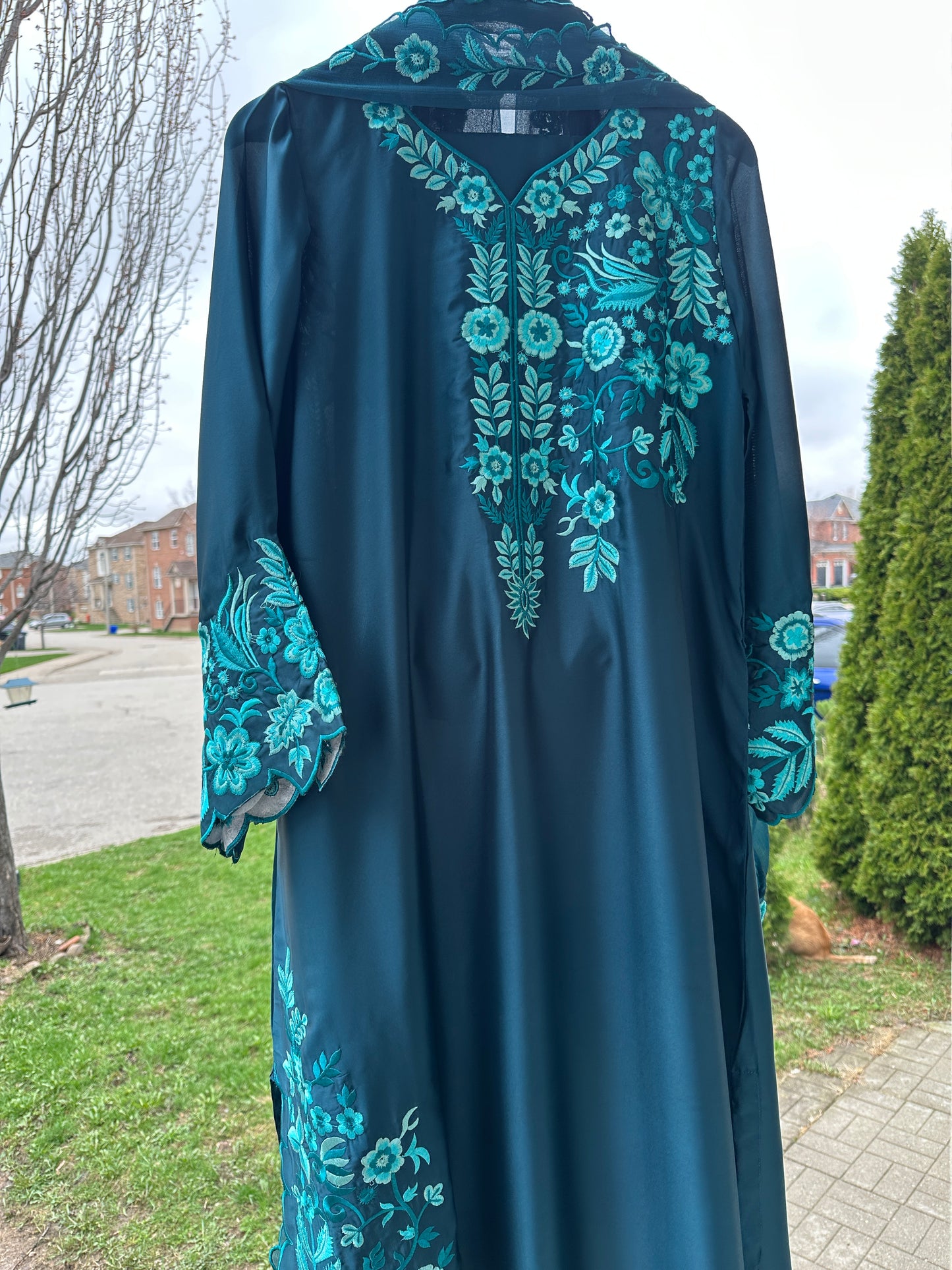 Zamurd Teal Élan - Kaftan Set