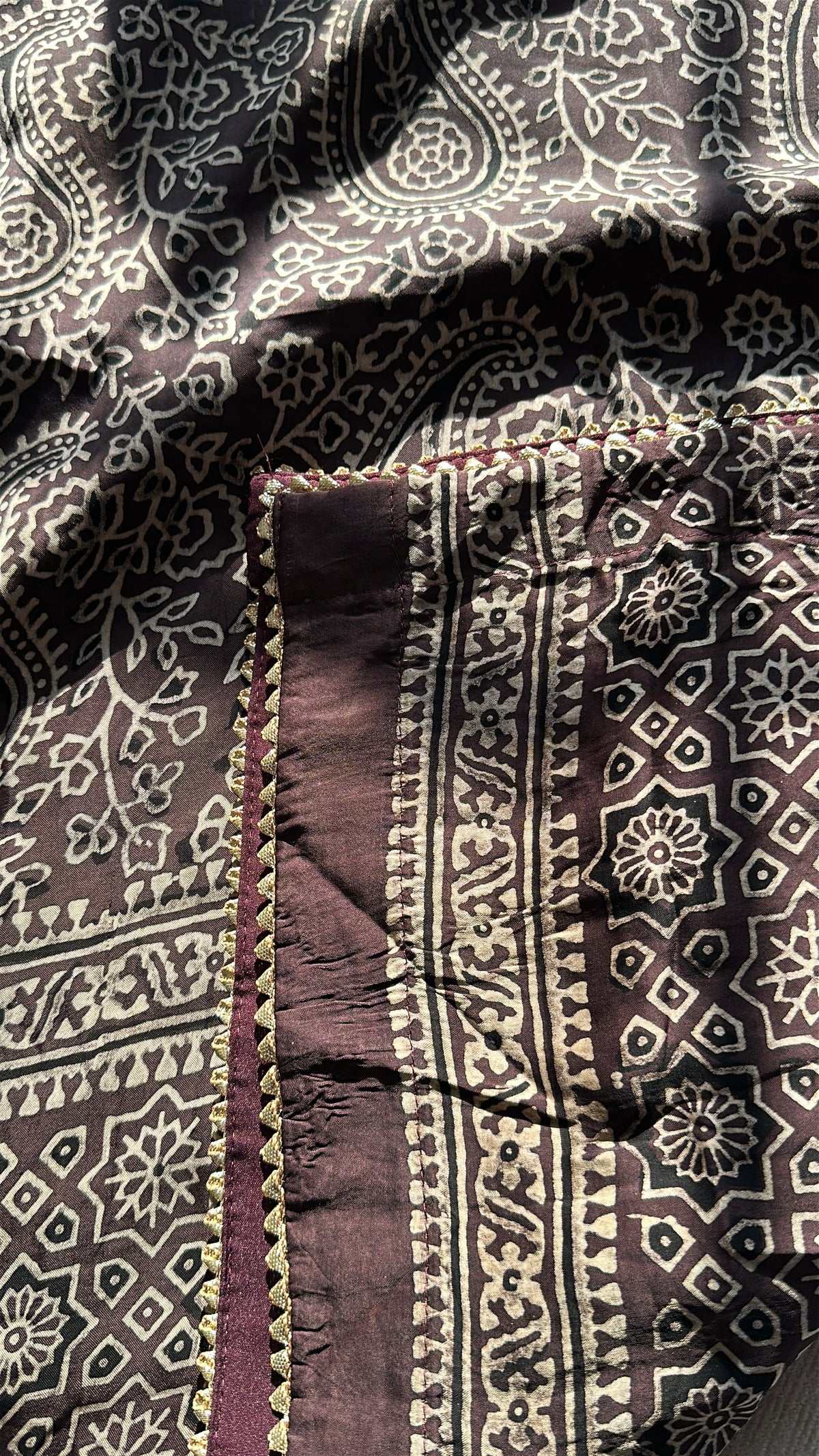 Mulberry Neel Zareen - Organic Ajrak