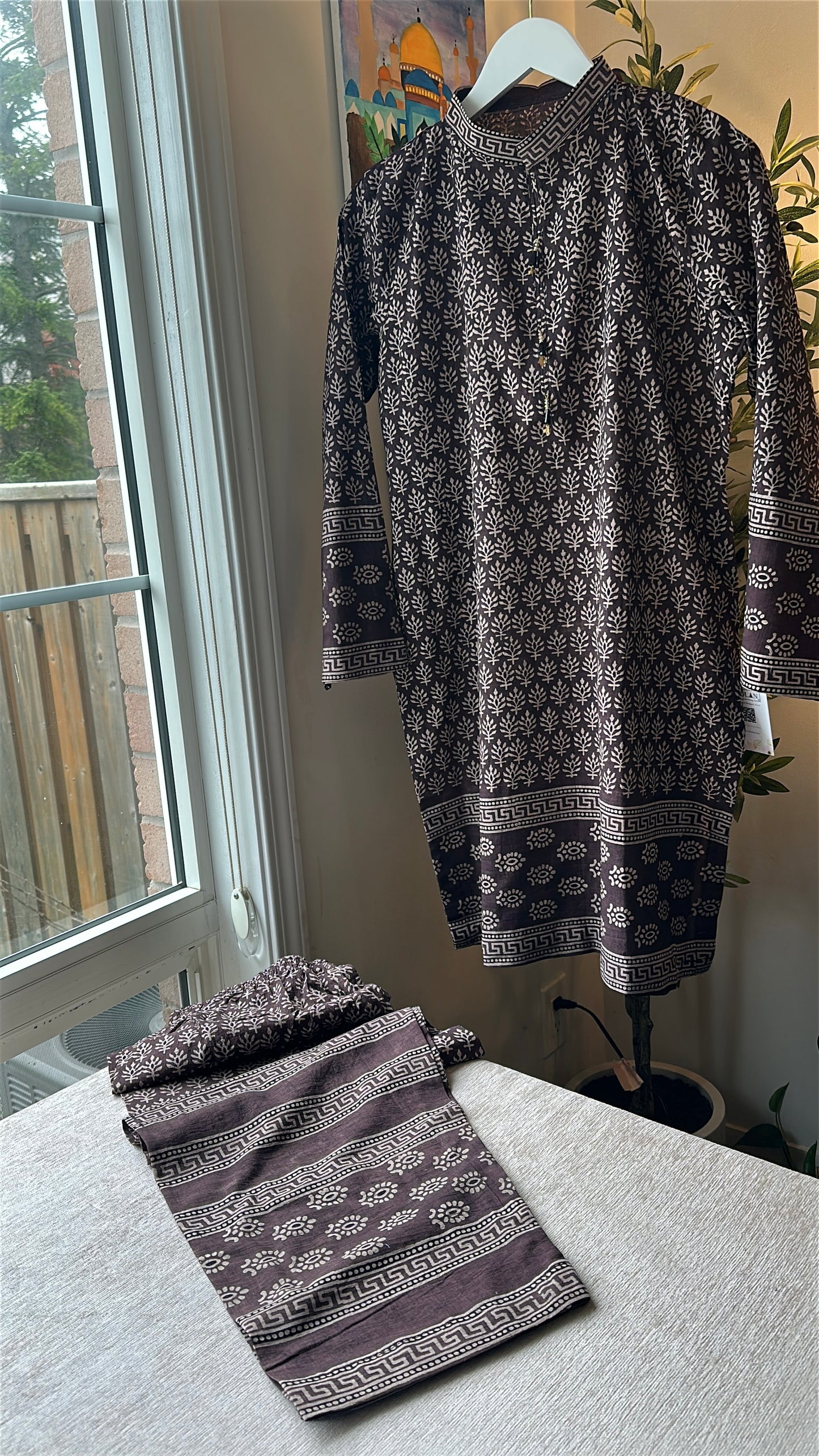 Mocha Muse Co-ord – Ajrak Heritage