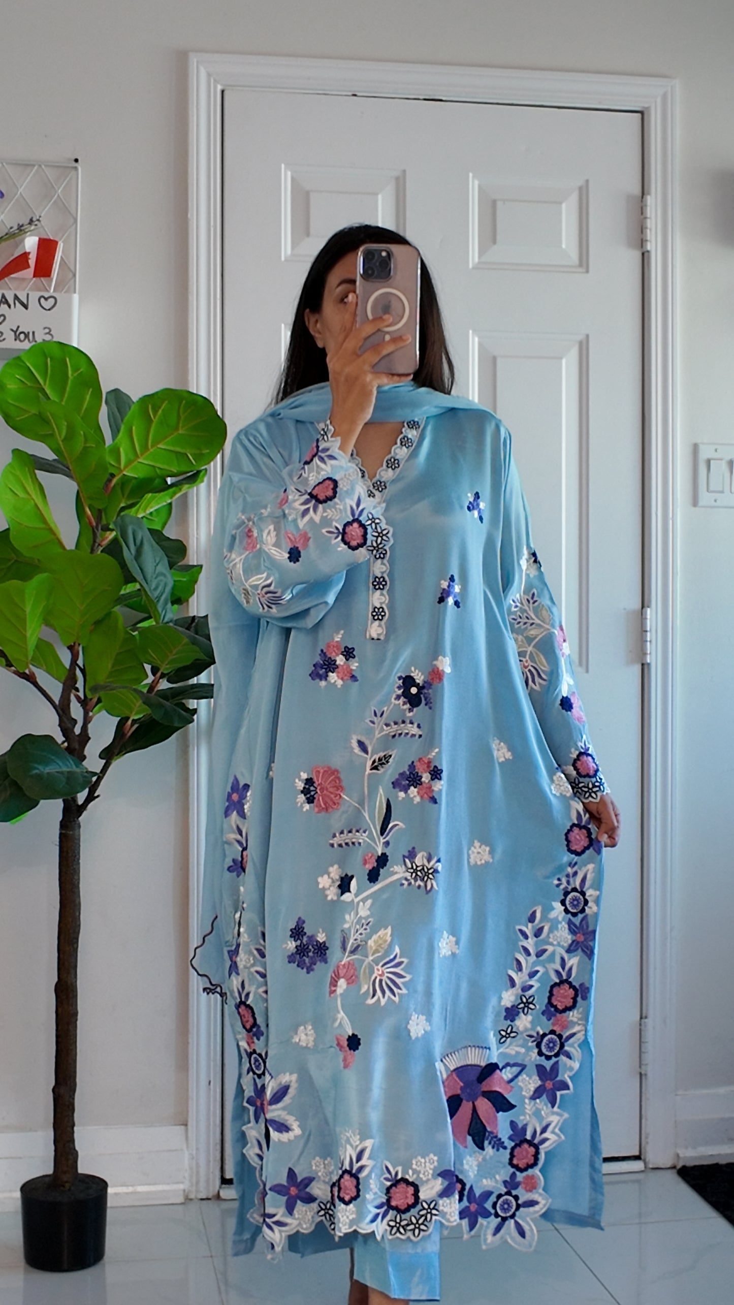 Azure Fleur Élan - kaftan set