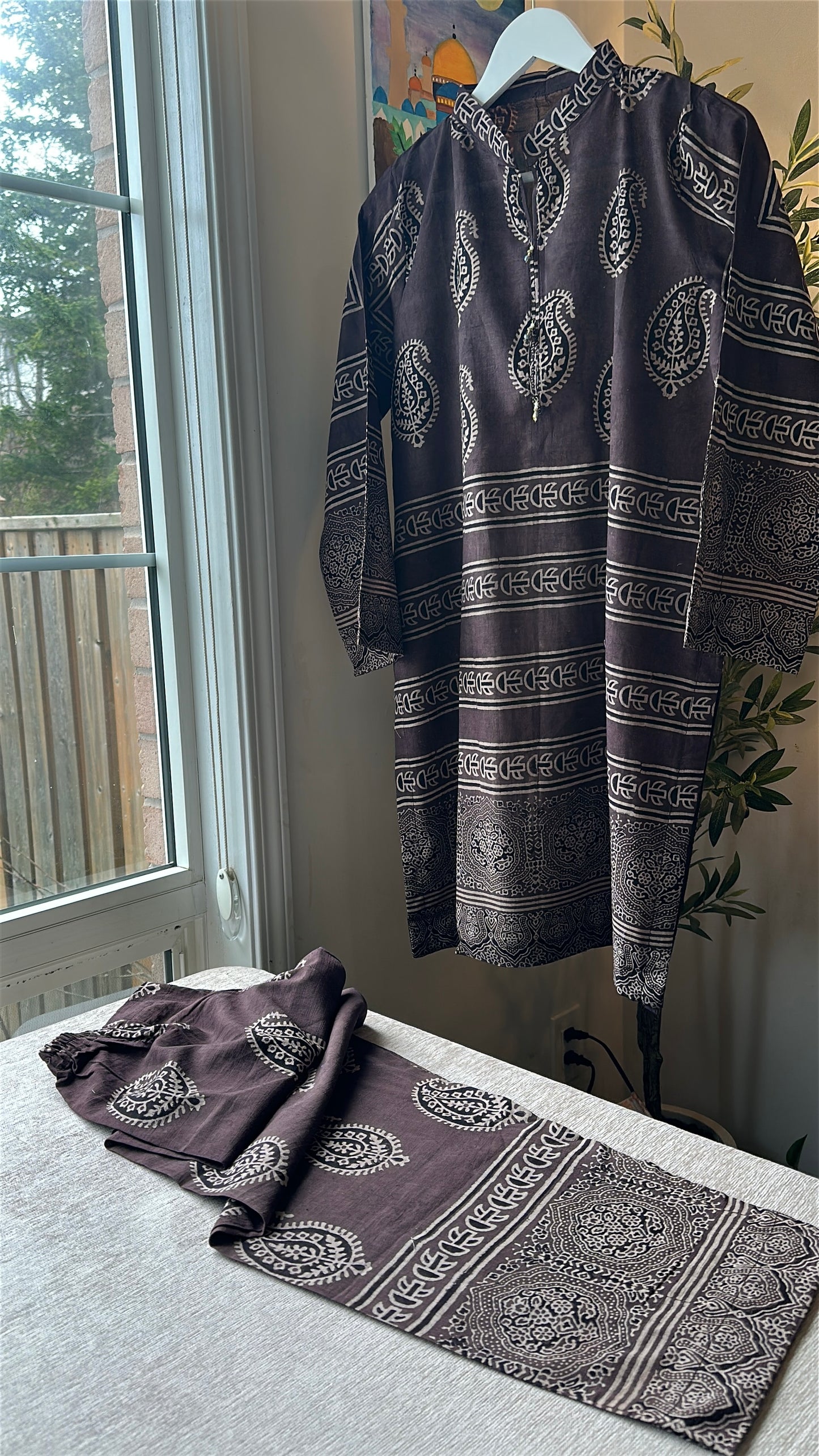Espresso Drift Co-ord – Ajrak Heritage