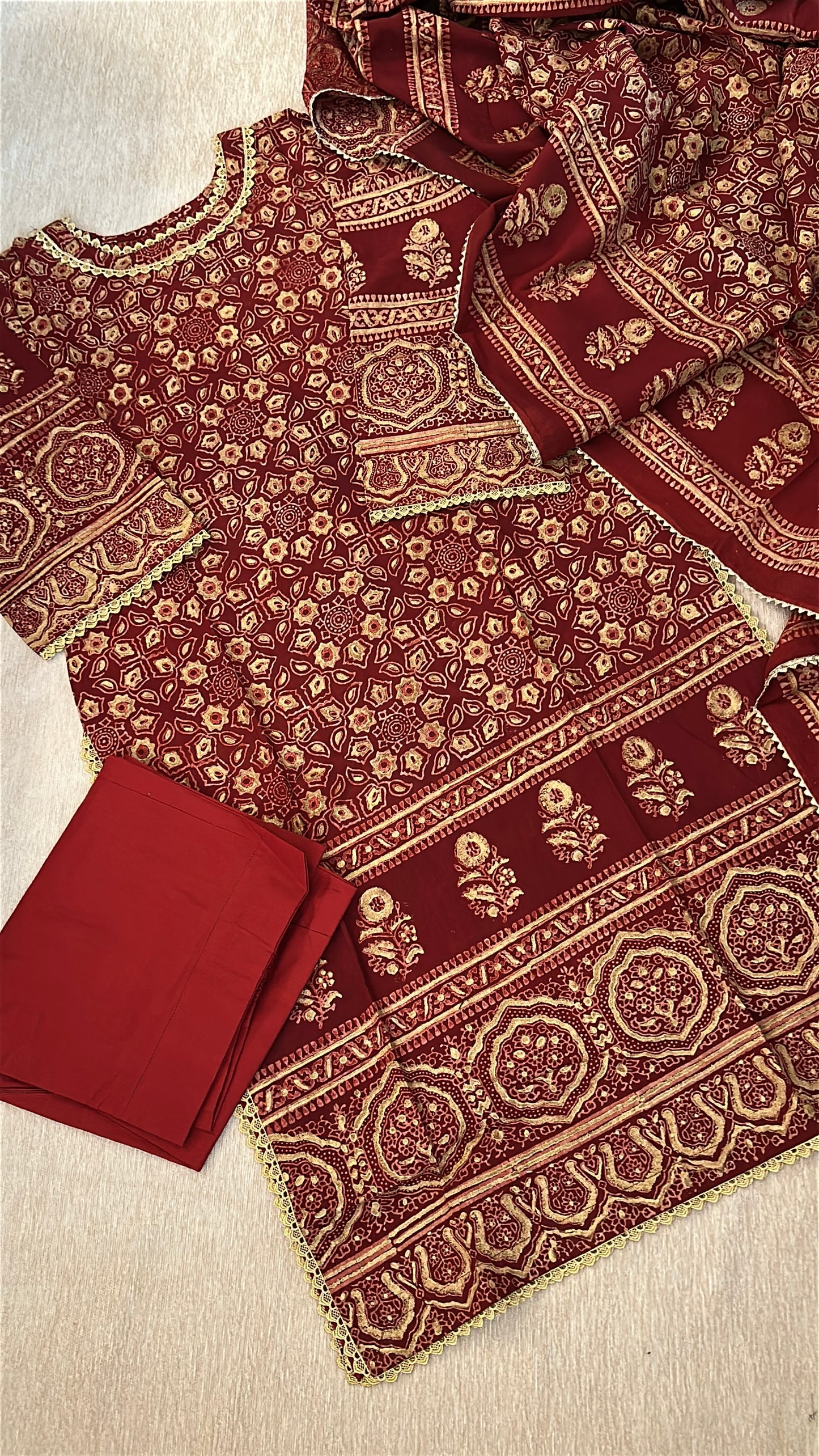 Rang-e-Zar - The Heritage Ajrak Collection