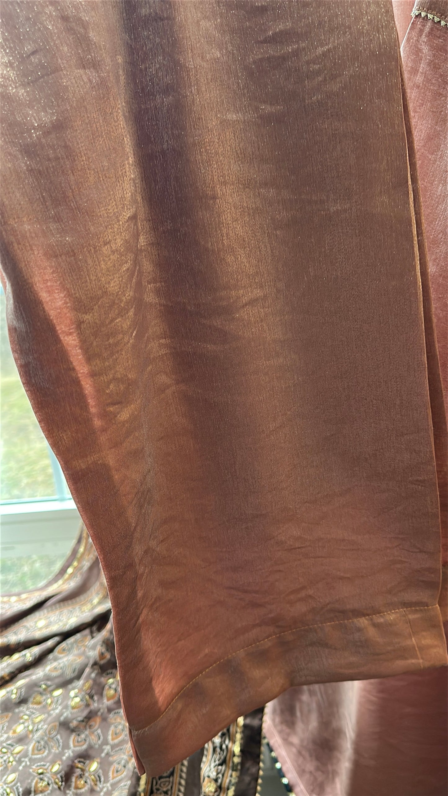 Ajrak Rosé Mehr Élan – A Soft Glow of Heritage & Grace