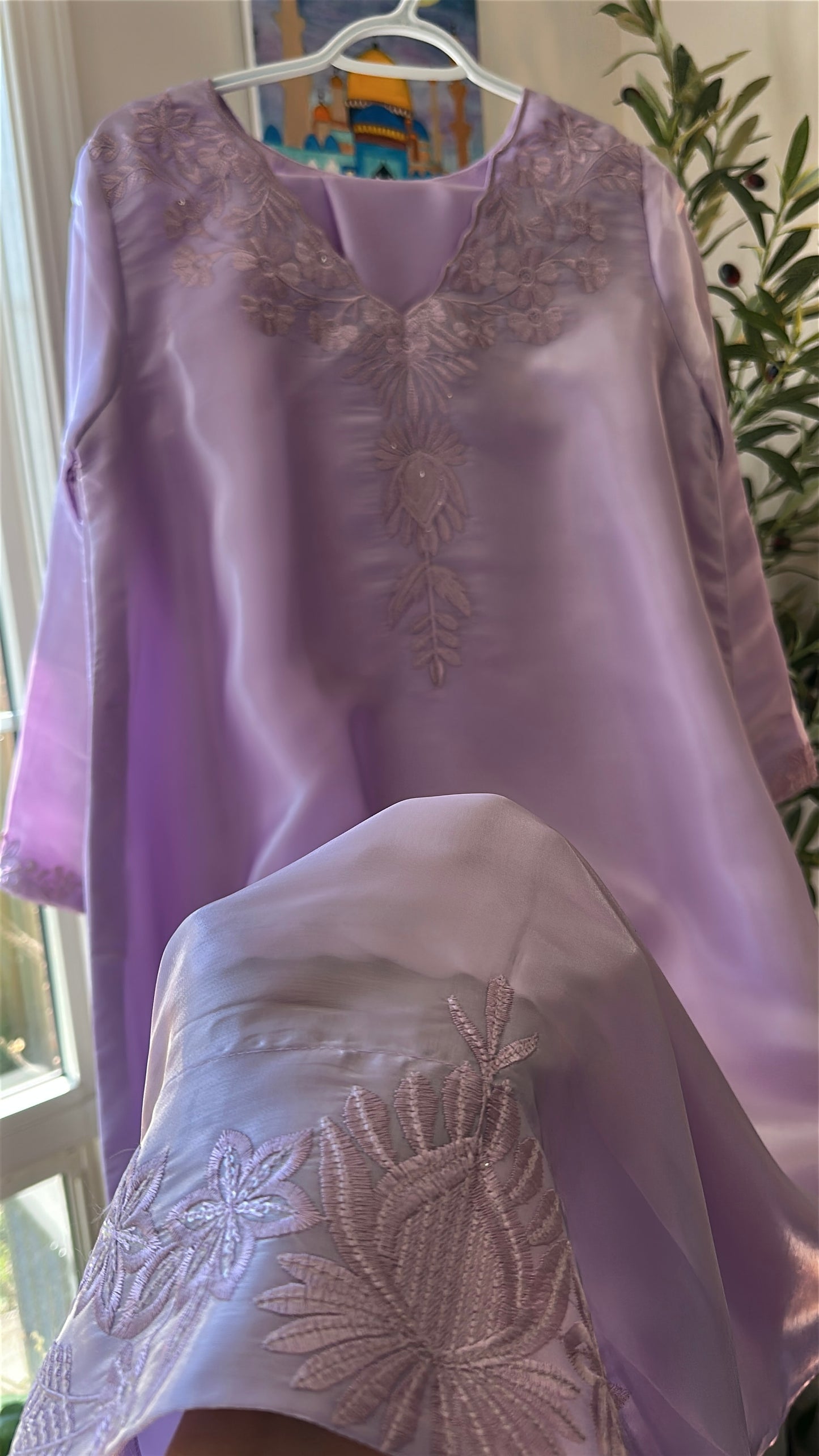 Lavender Haze Élan – 2-Piece Kaftan Set