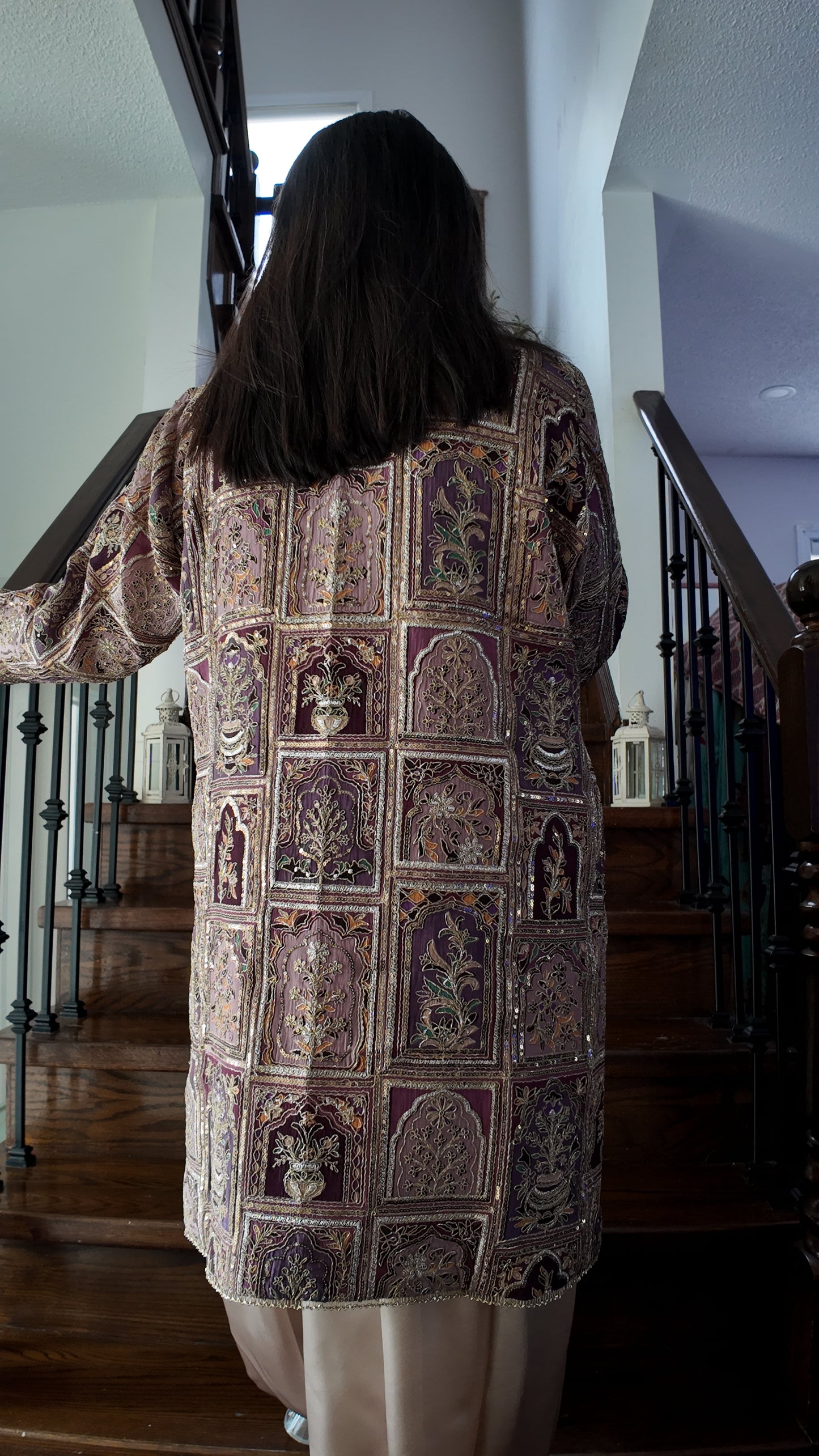 Naqsh Heritage – Embroidered Shirt & Silk Balloon Pants