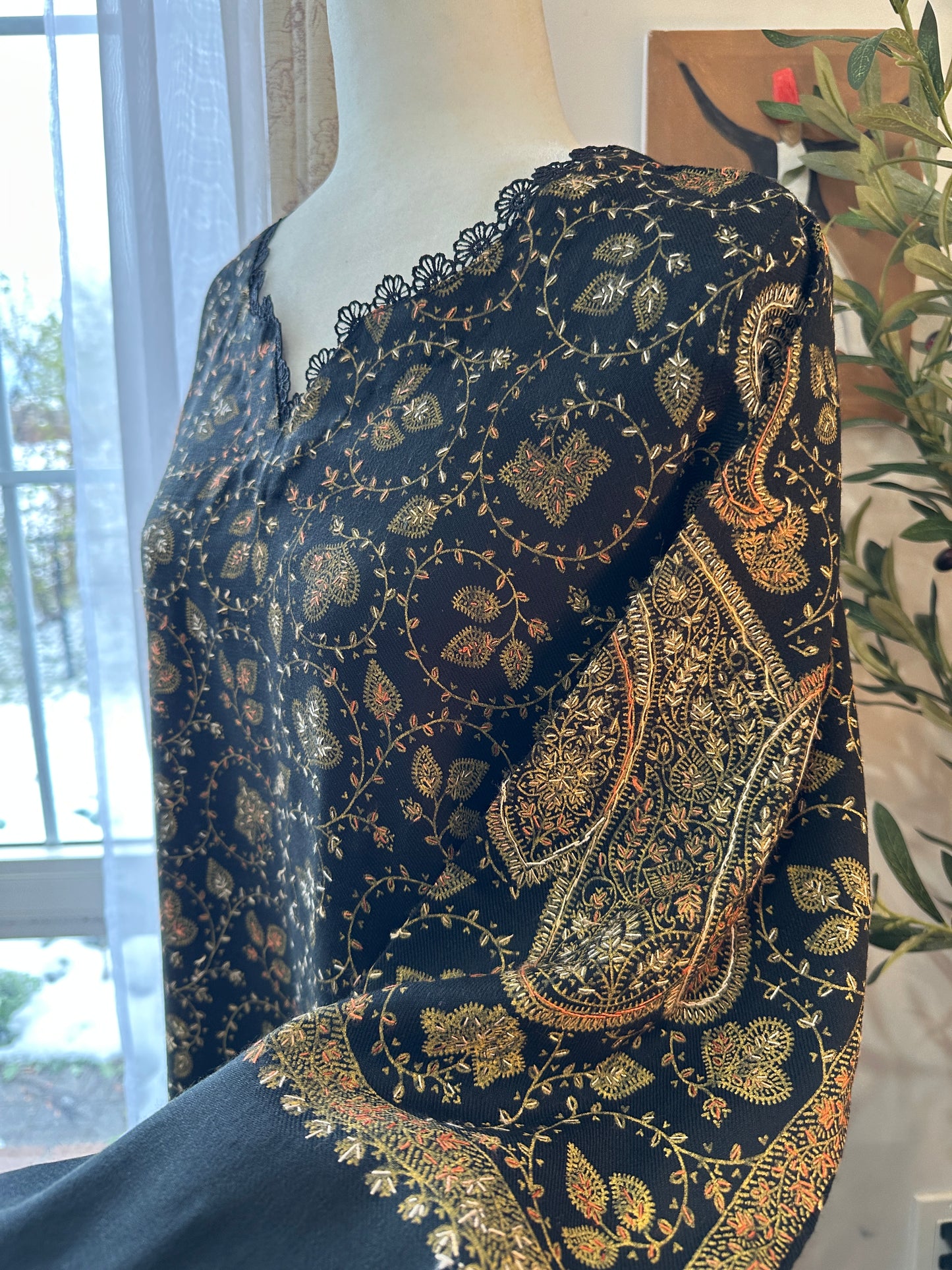 Zar-e-Siyah – Kalamkari Shawl Shirt