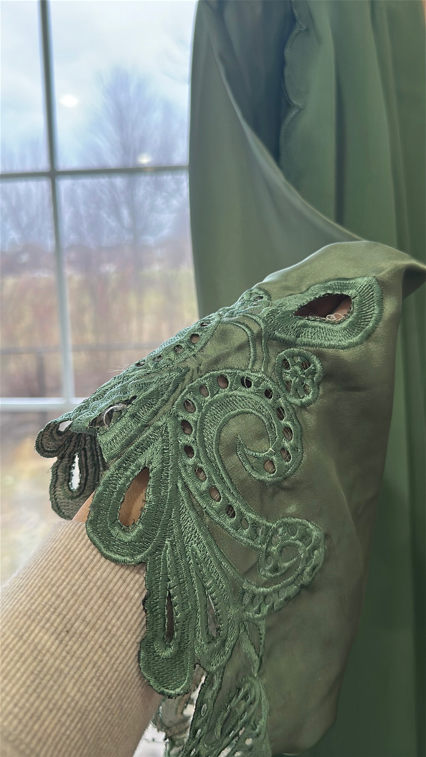 Sage Élan – Timeless Grace in Soft Silk