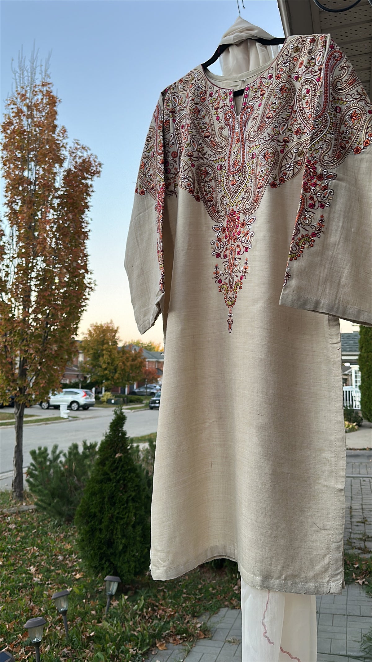 Champagne Rose / Pure Pashmina Kashmira — 3-Piece Set