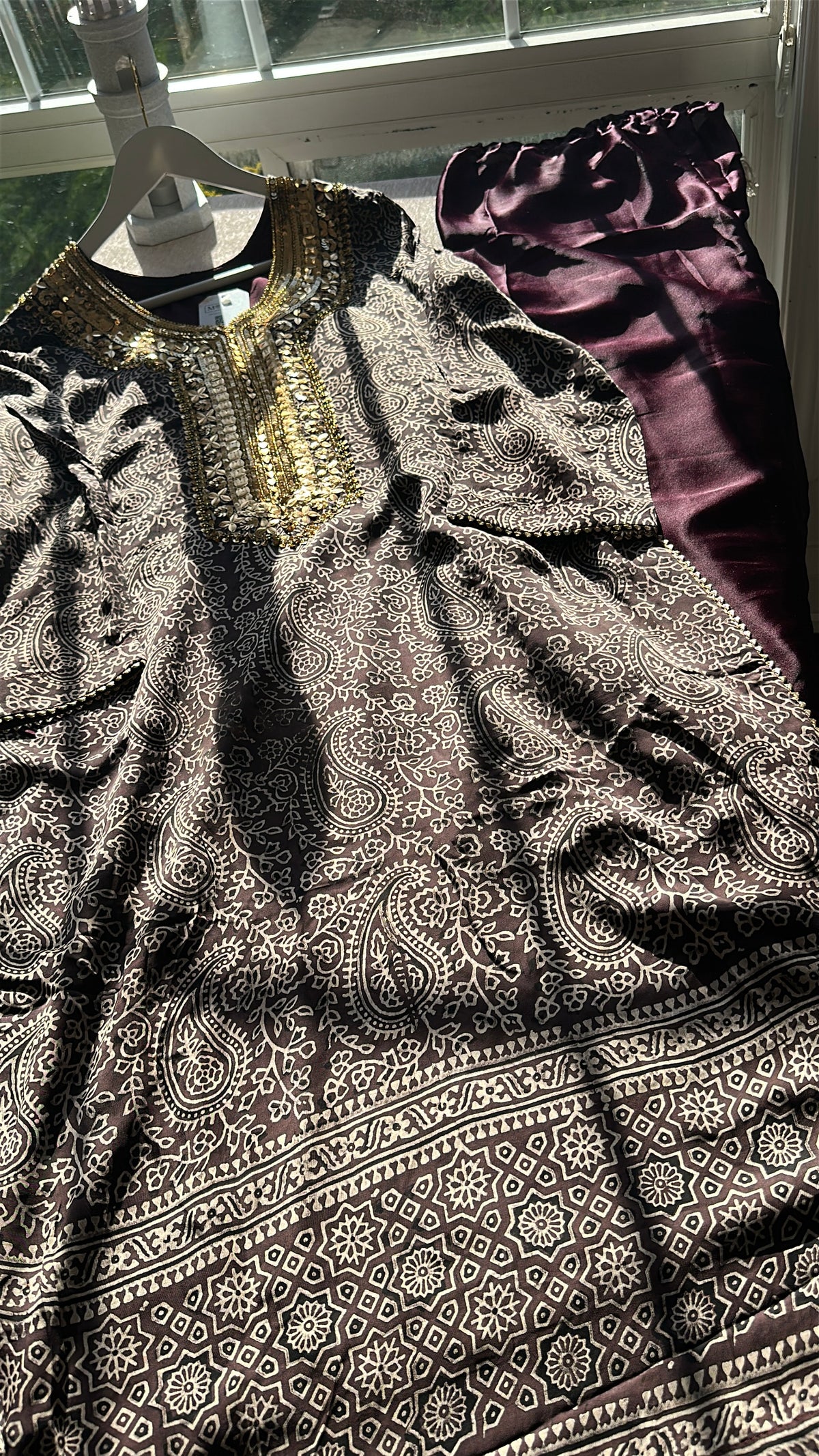 Mulberry Neel Zareen - Organic Ajrak