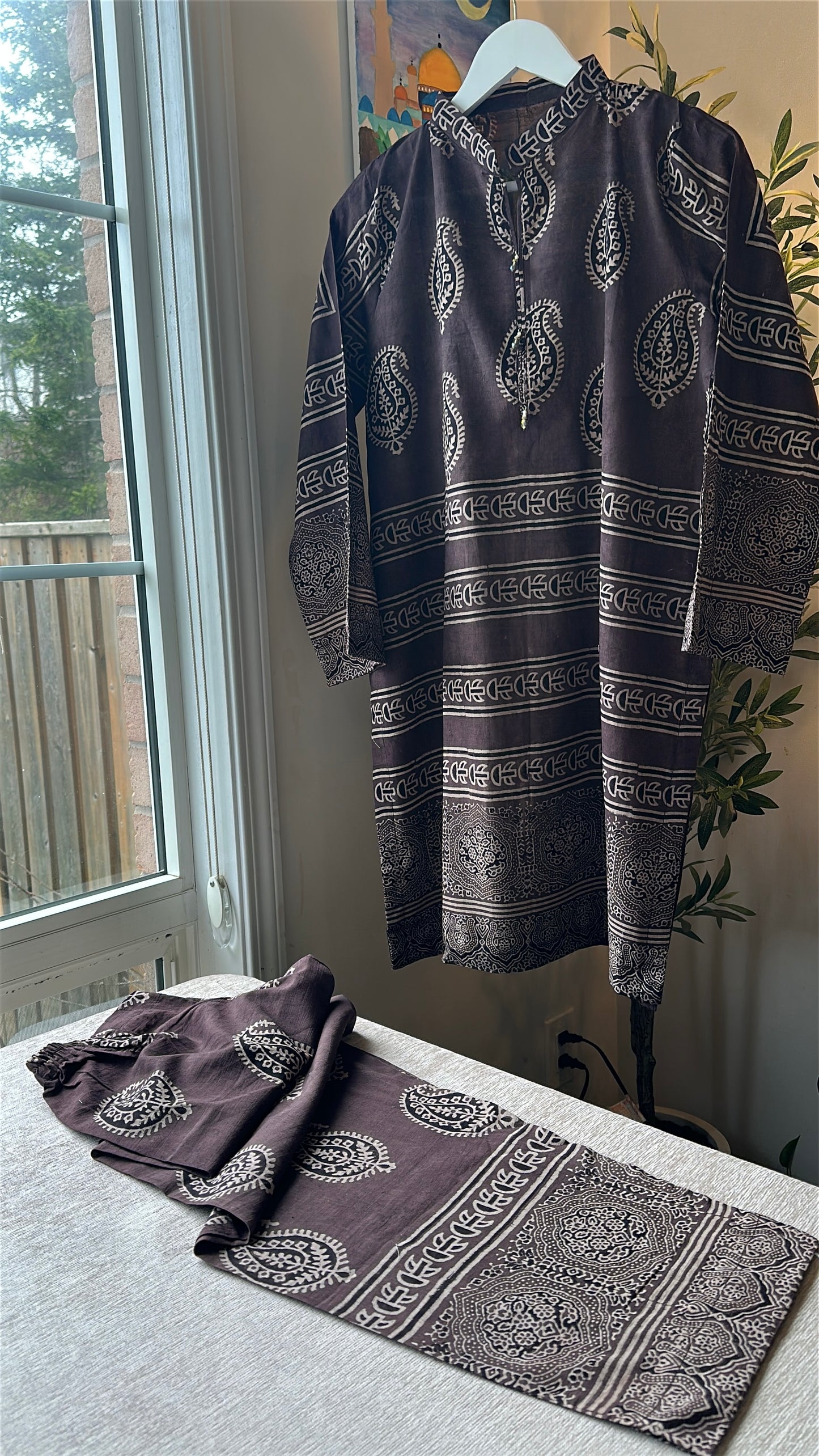 Espresso Drift Co-ord – Ajrak Heritage
