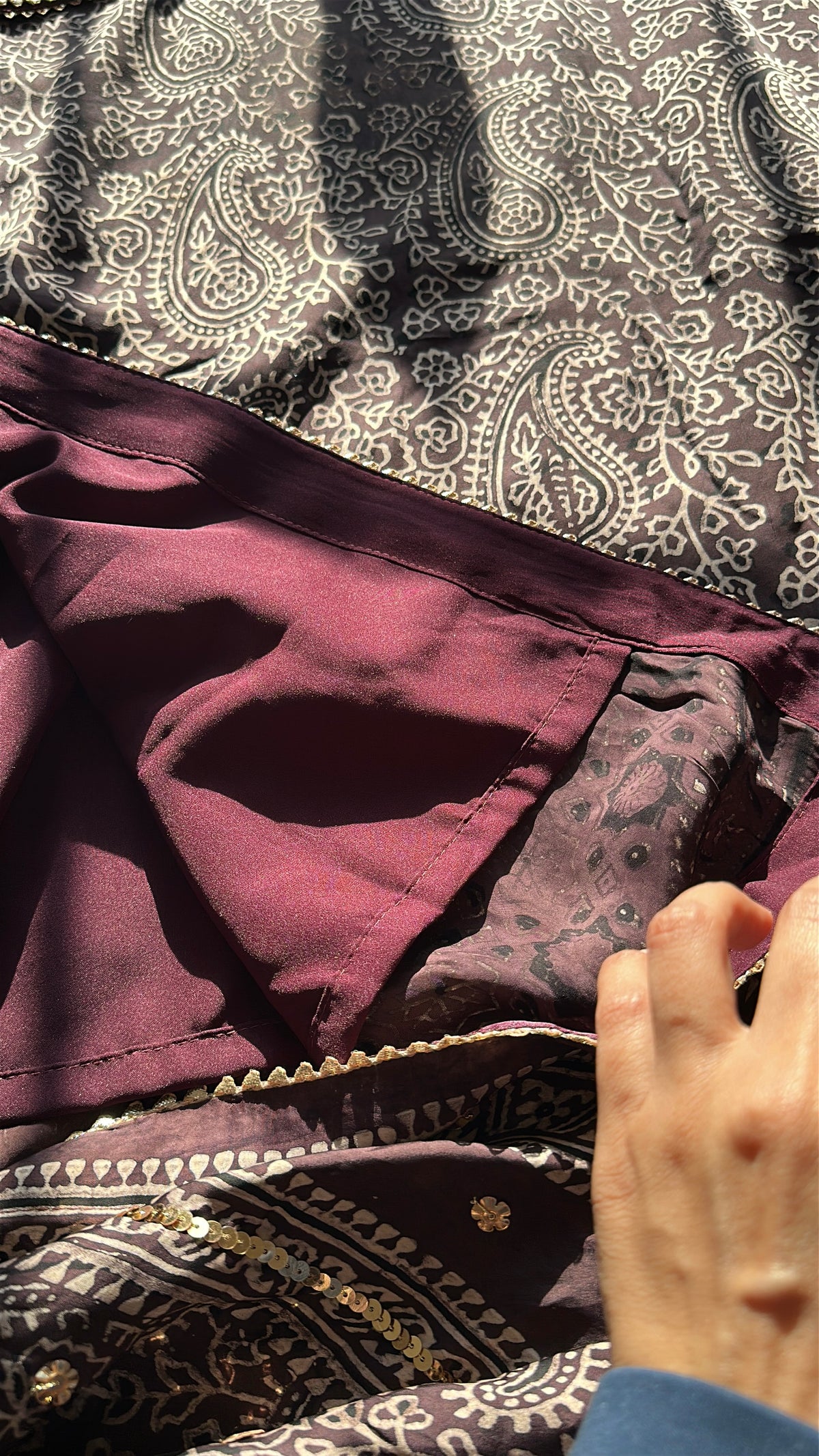Mulberry Neel Zareen - Organic Ajrak