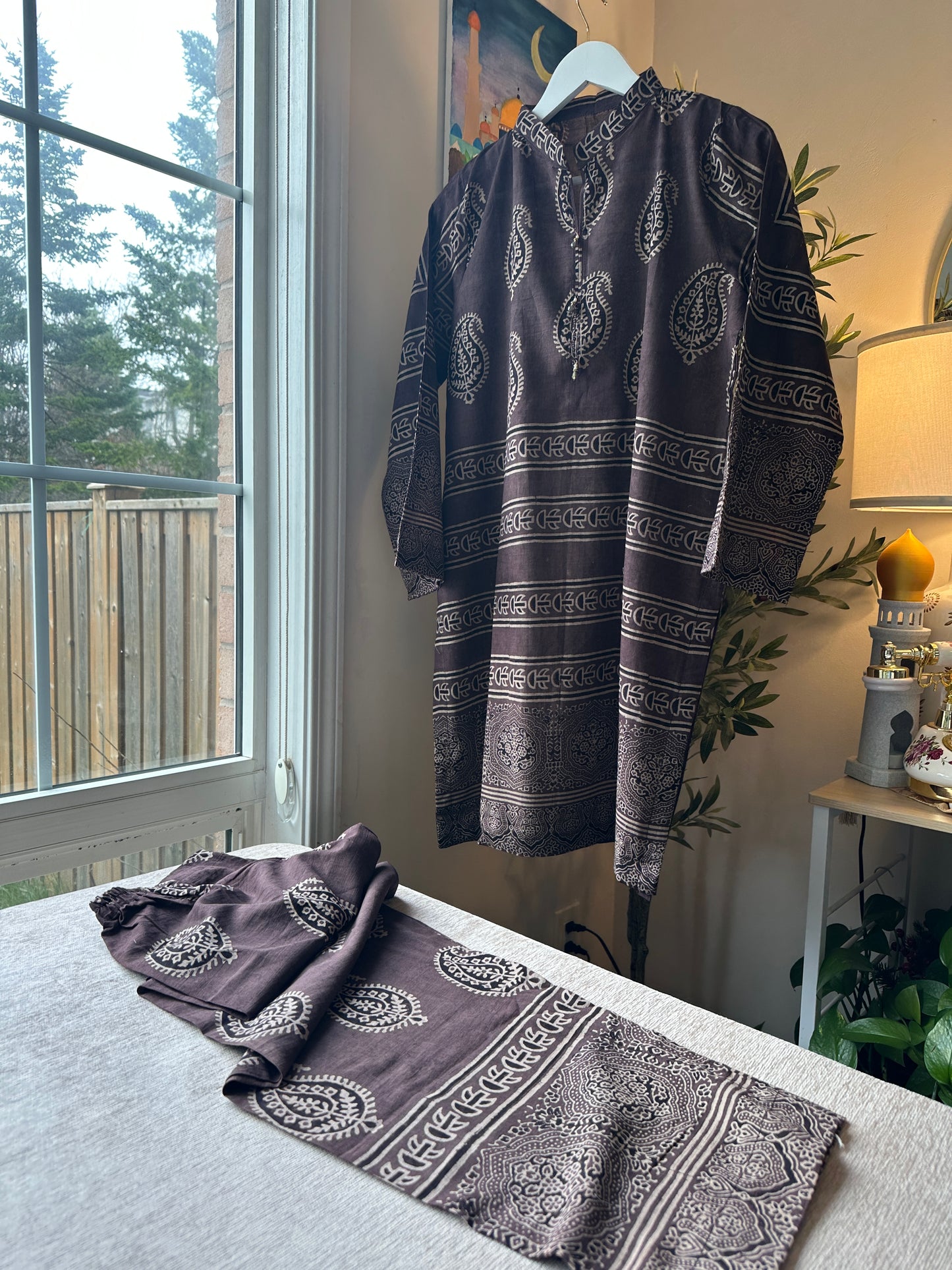 Espresso Drift Co-ord – Ajrak Heritage