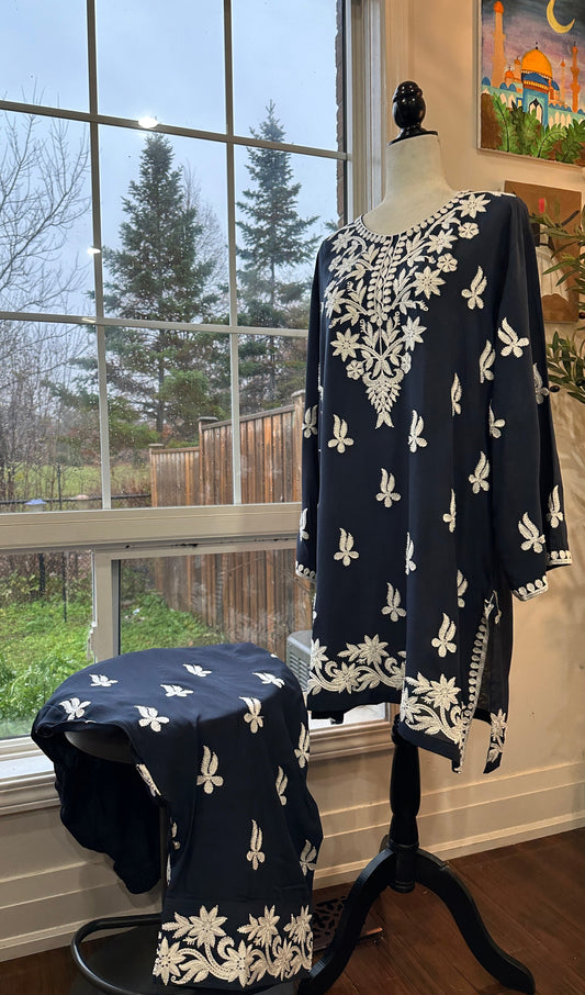 Sapphire Bloom-Farshi Set