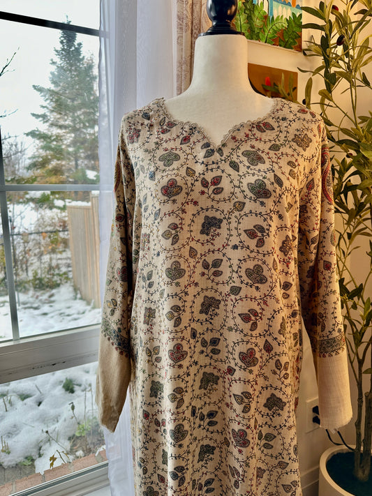 Bagh-e-Kalam – Kalamkari Shawl Shirt