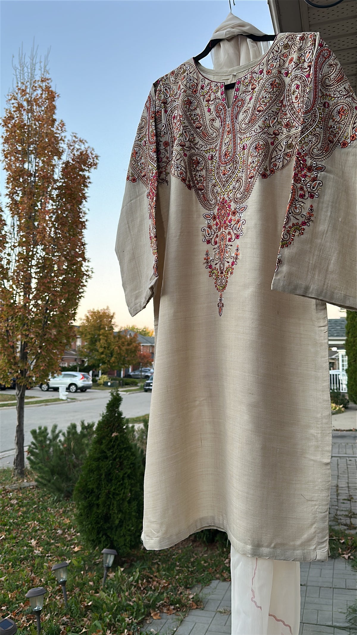 Champagne Rose / Pure Pashmina Kashmira — 3-Piece Set