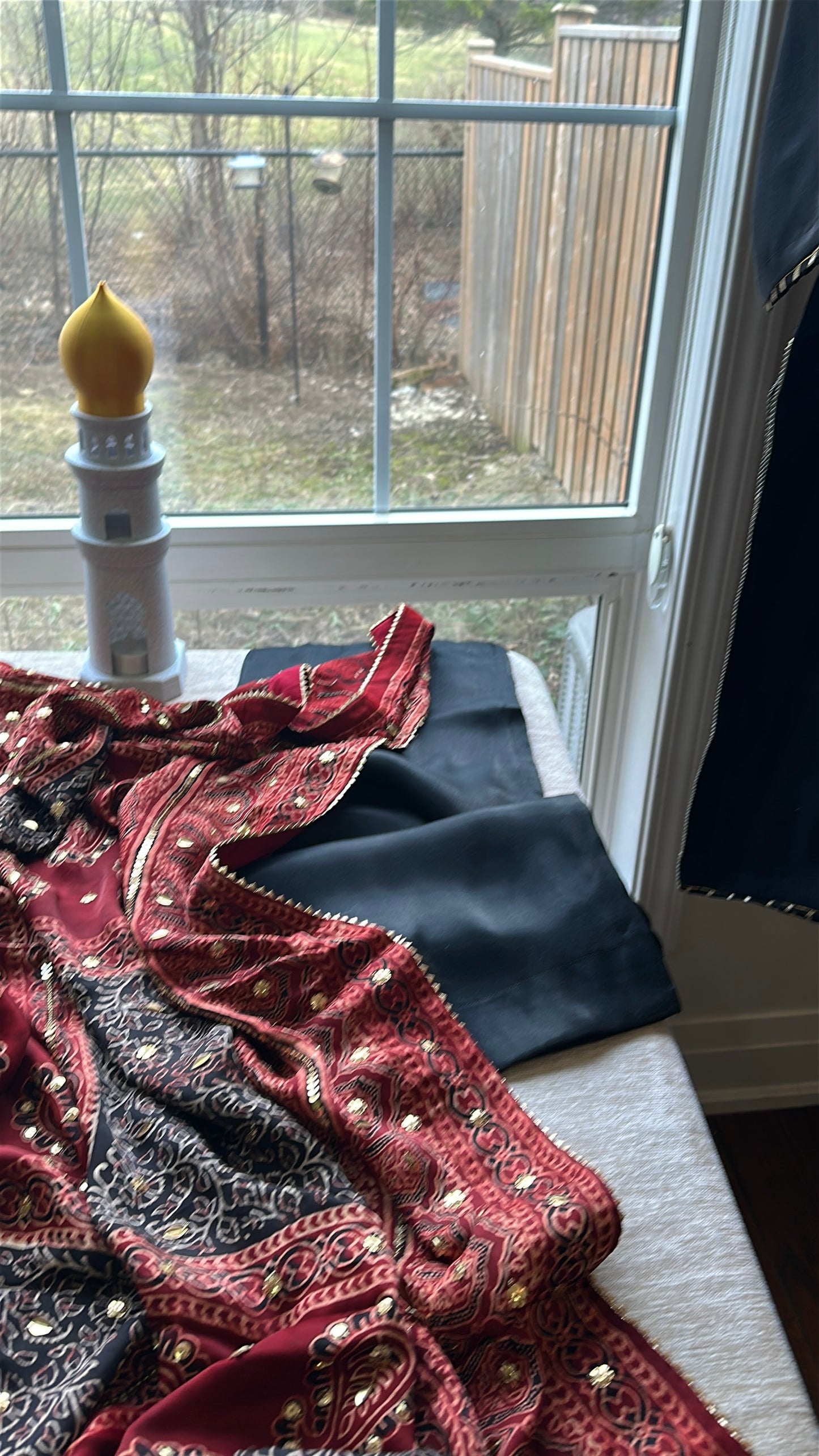 Ajrak Zarqash Noir Élan – Heritage Reimagined