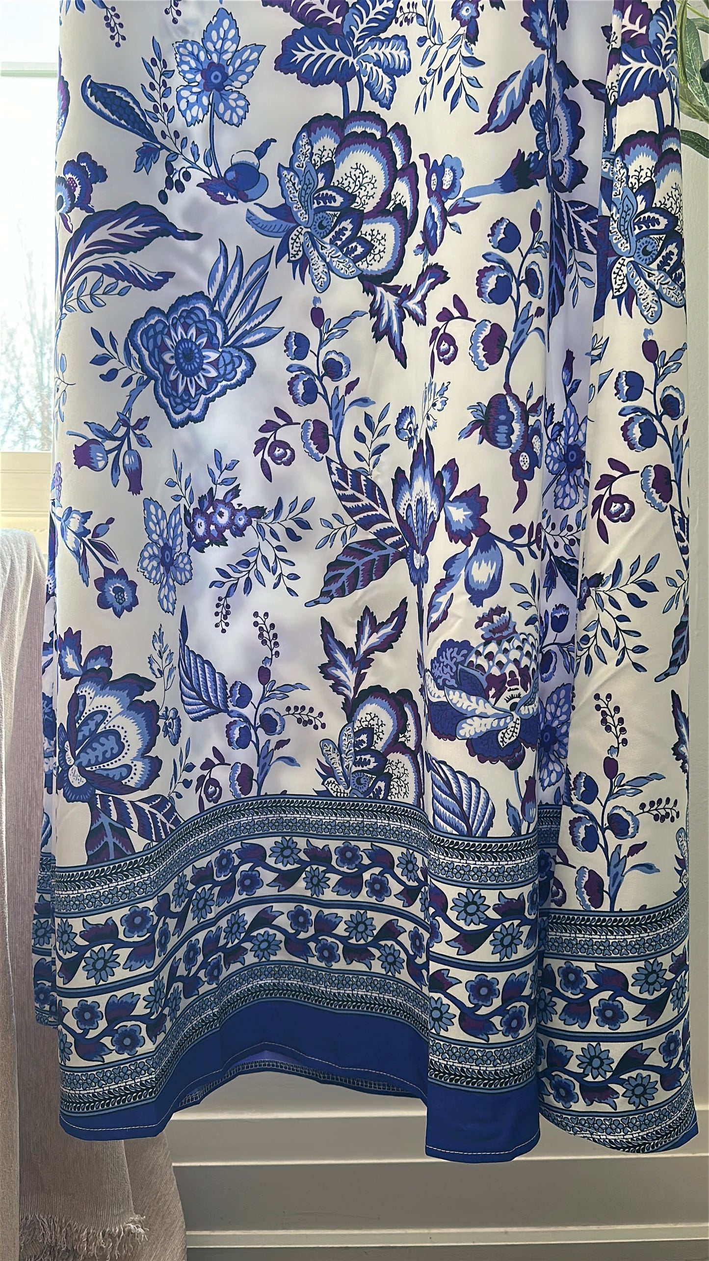 Sapphire Garden – The Silk Statement Dress