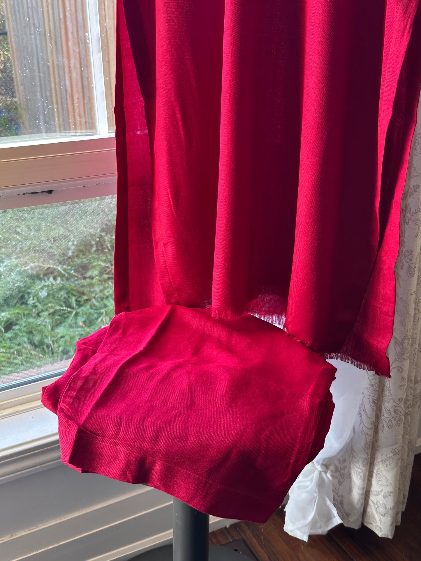 Crimson Ember – Pashmina Cord Set (Red)