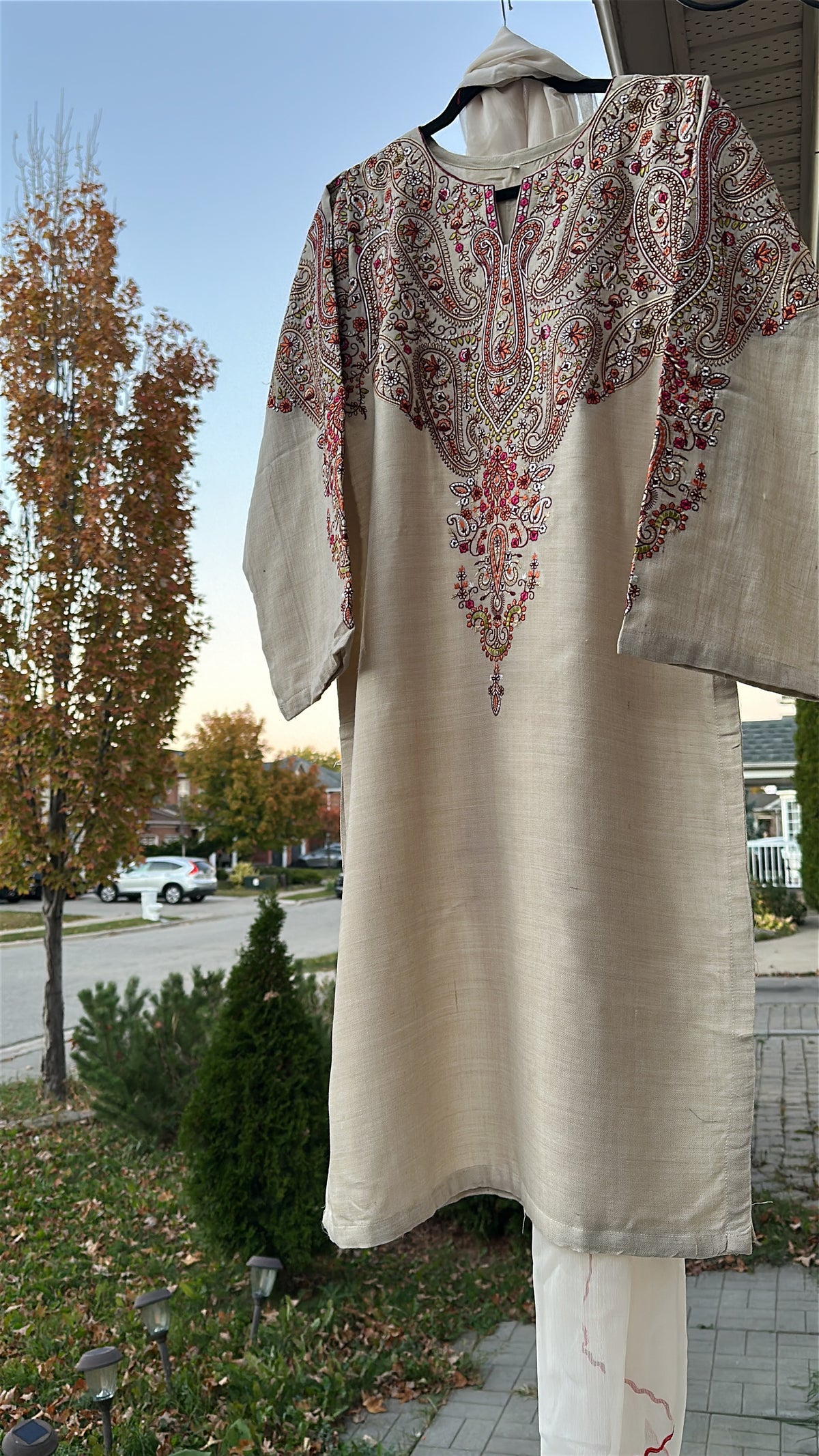 Champagne Rose / Pure Pashmina Kashmira — 3-Piece Set