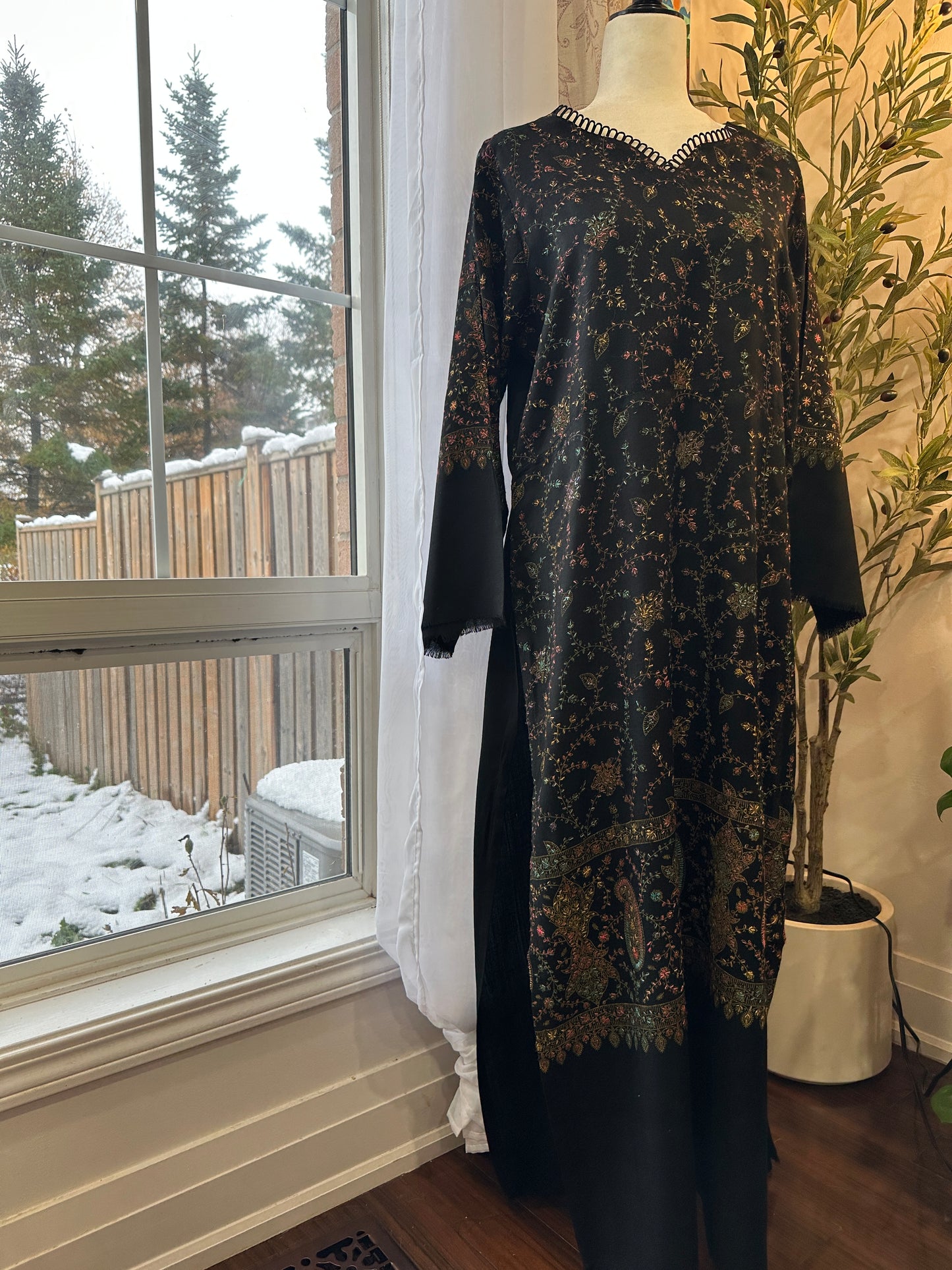 Zar-e-Qalam – Kalamkari Shawl Shirt