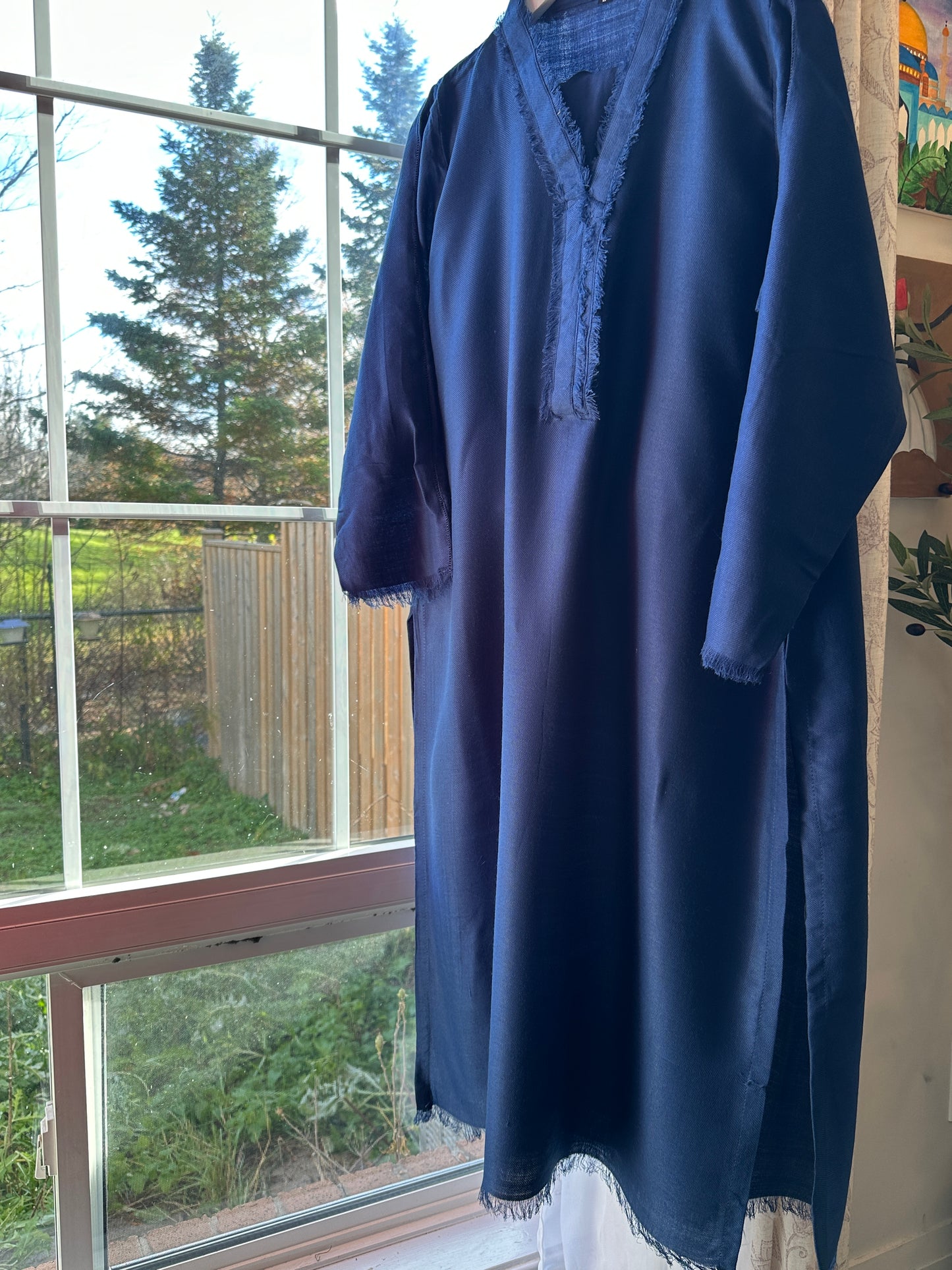 Midnight Mirage – Pashmina Cord Set (Navy Blue)