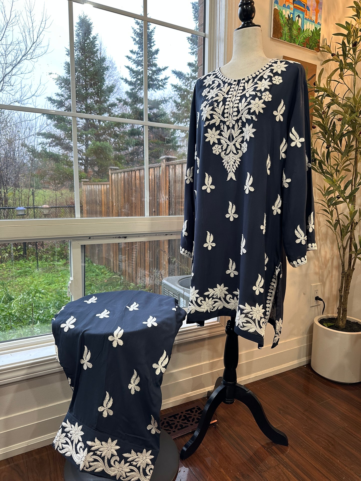 Sapphire Bloom-Farshi Set