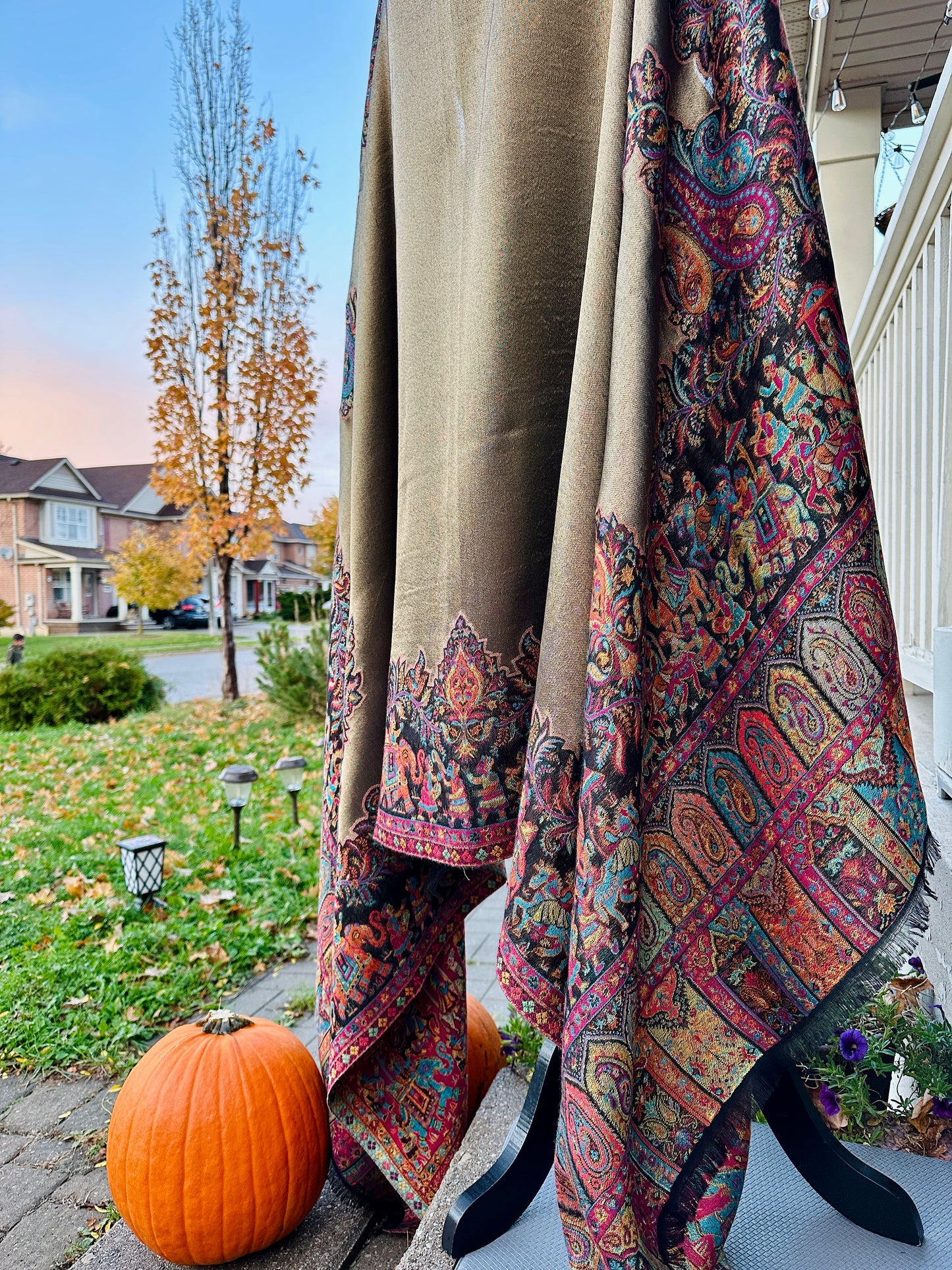 Mughal Muse Moonlit Shawl