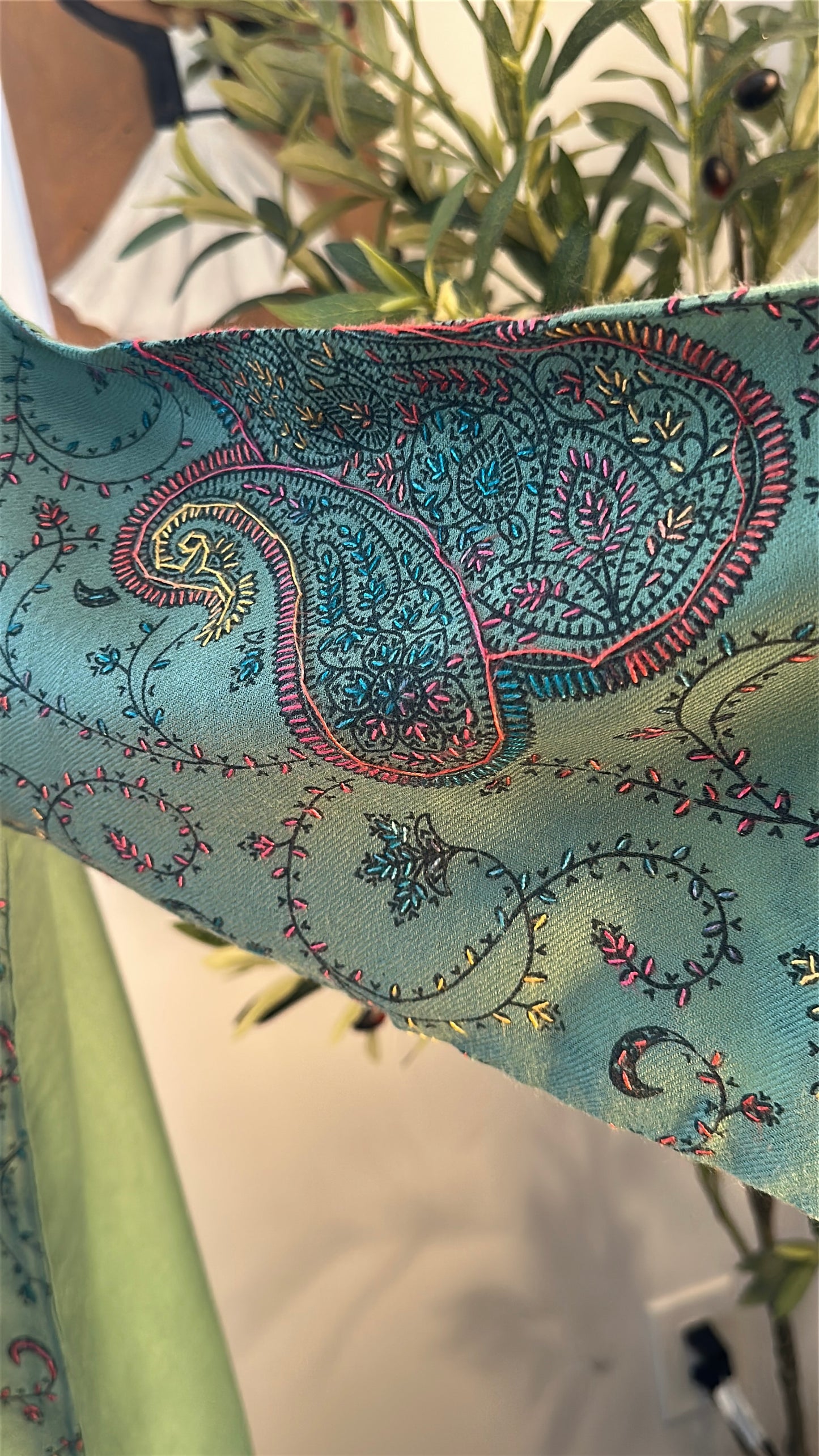 Sabr-e-Sabz – Kalamkari Shawl Shirt