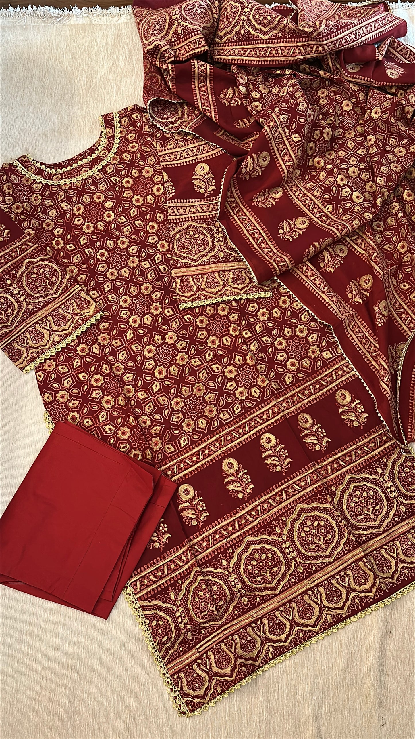 Rang-e-Zar - The Heritage Ajrak Collection