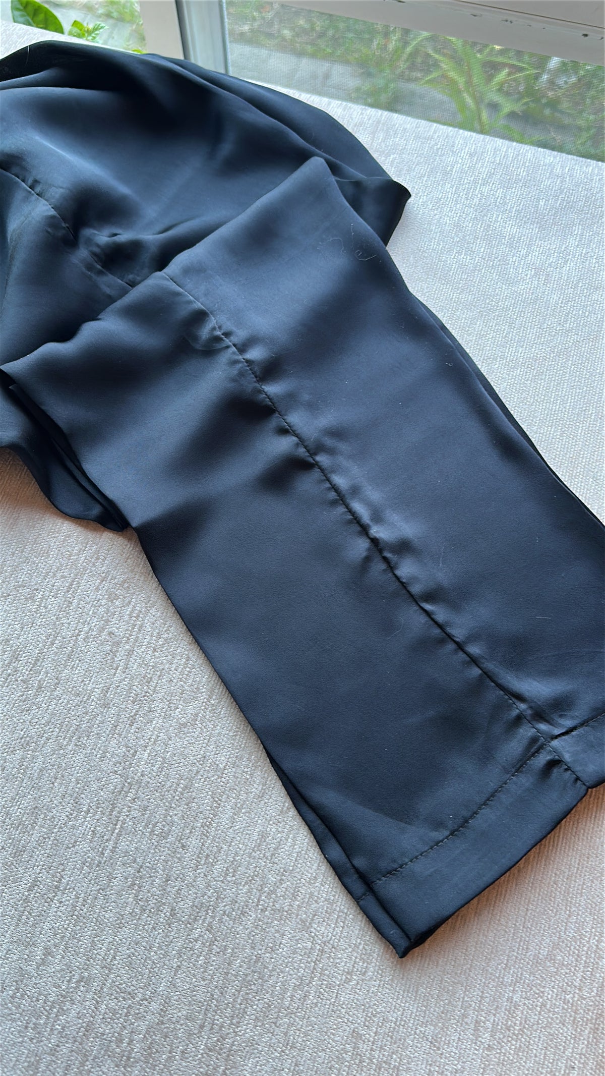 Raat ki Rani / Black Silk — 3-Piece Set