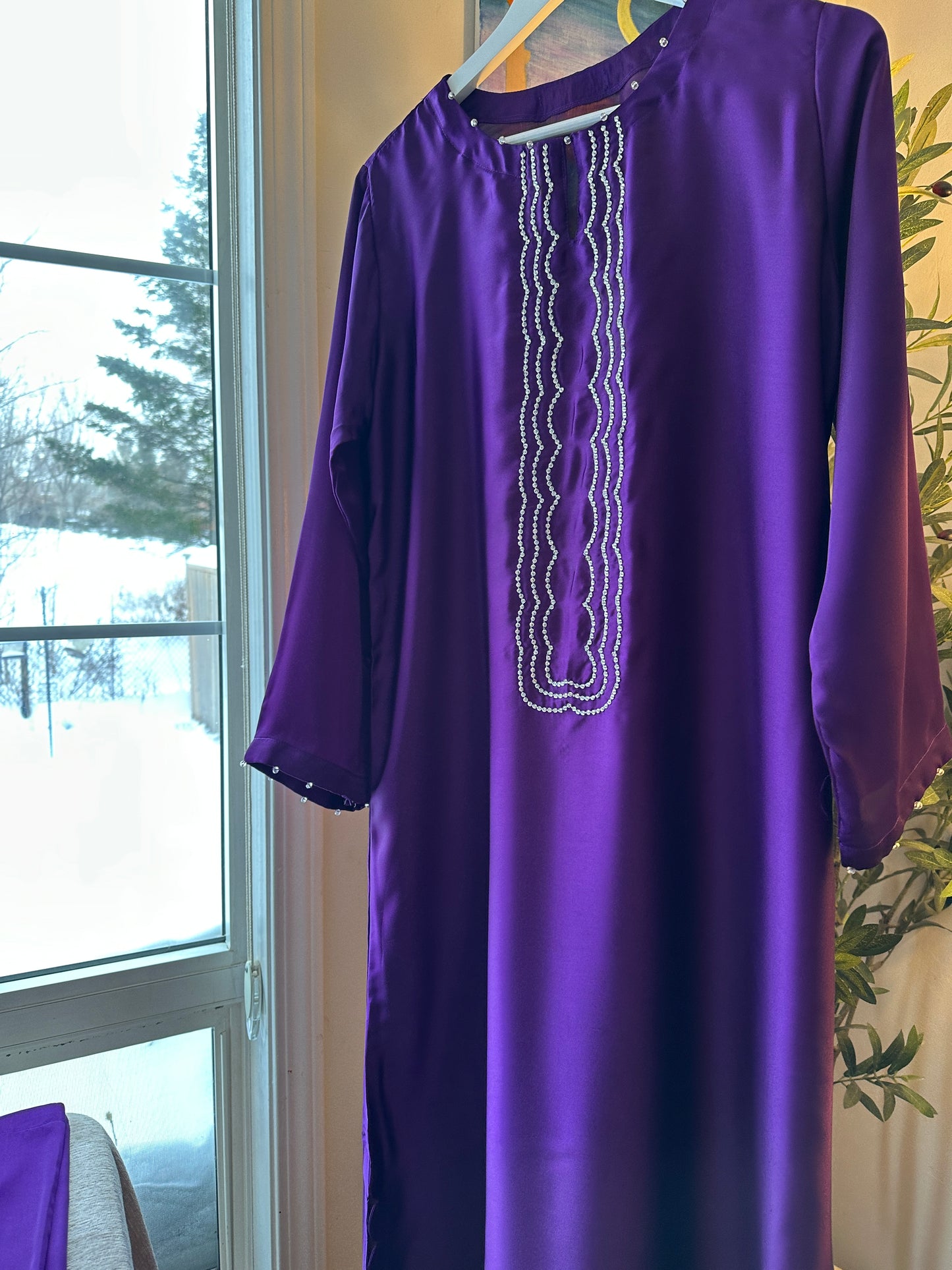 Midnight Plum – The Sequins Dress