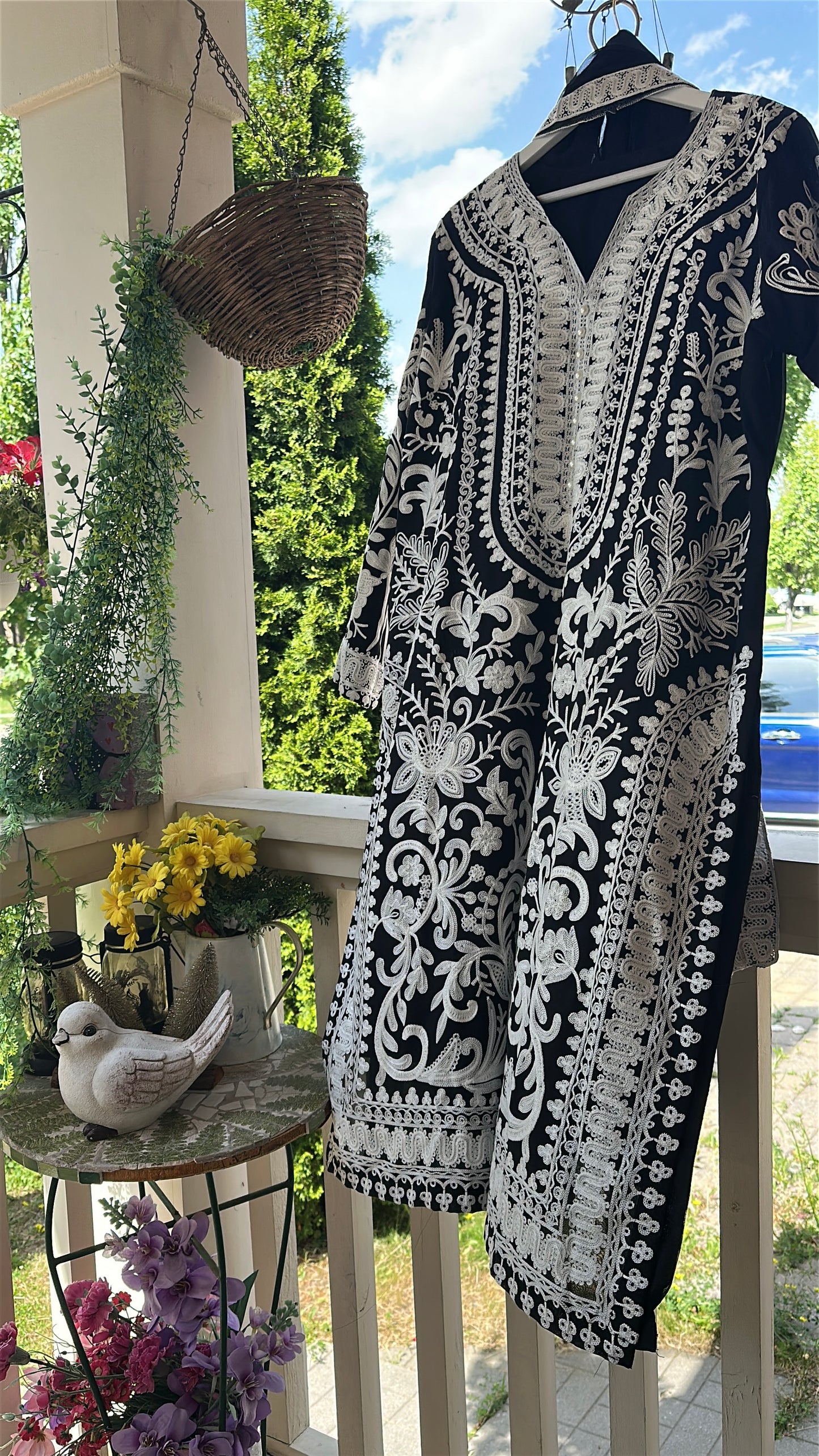 Noir Aaira Embroidered Set