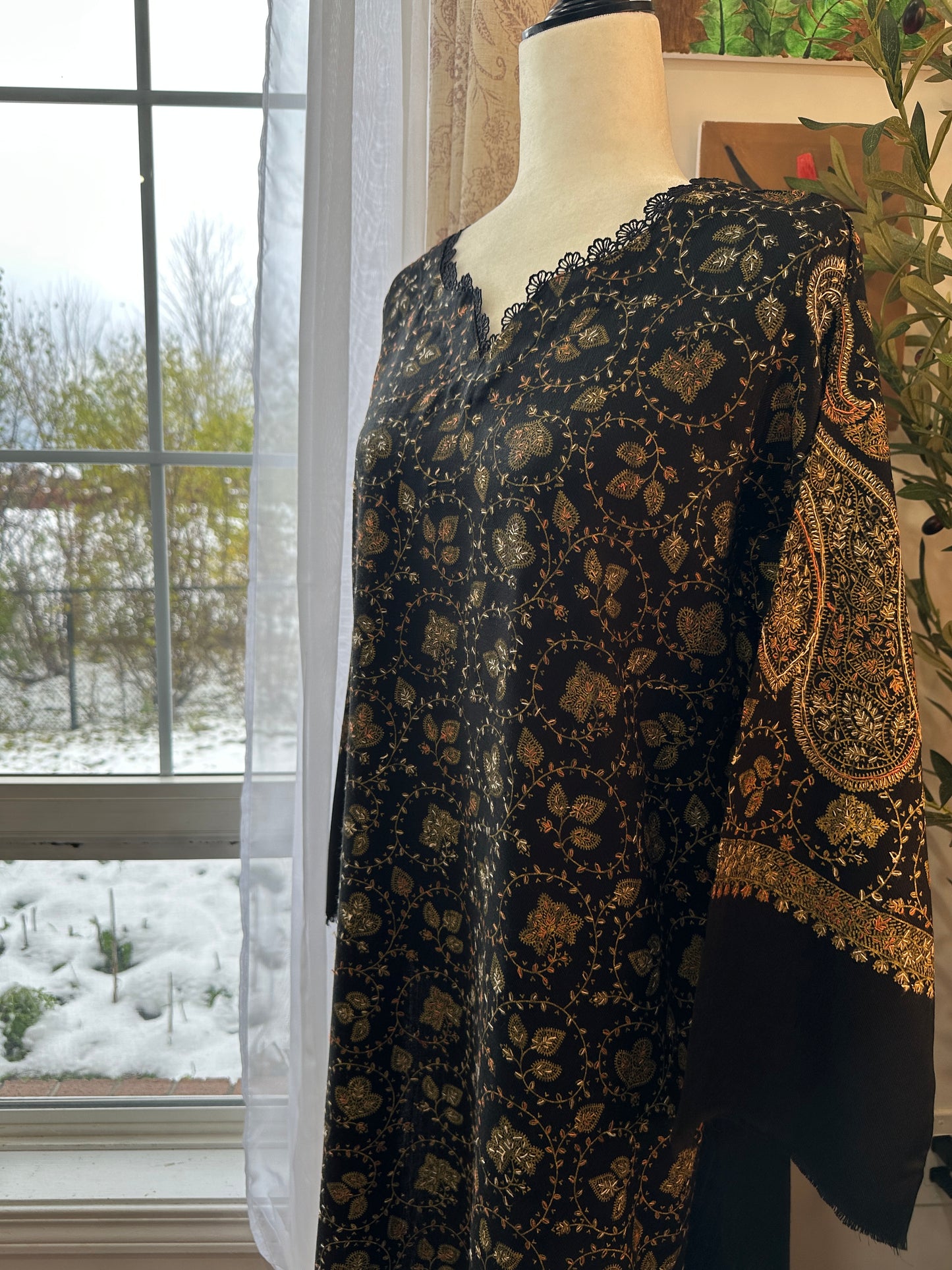 Zar-e-Siyah – Kalamkari Shawl Shirt