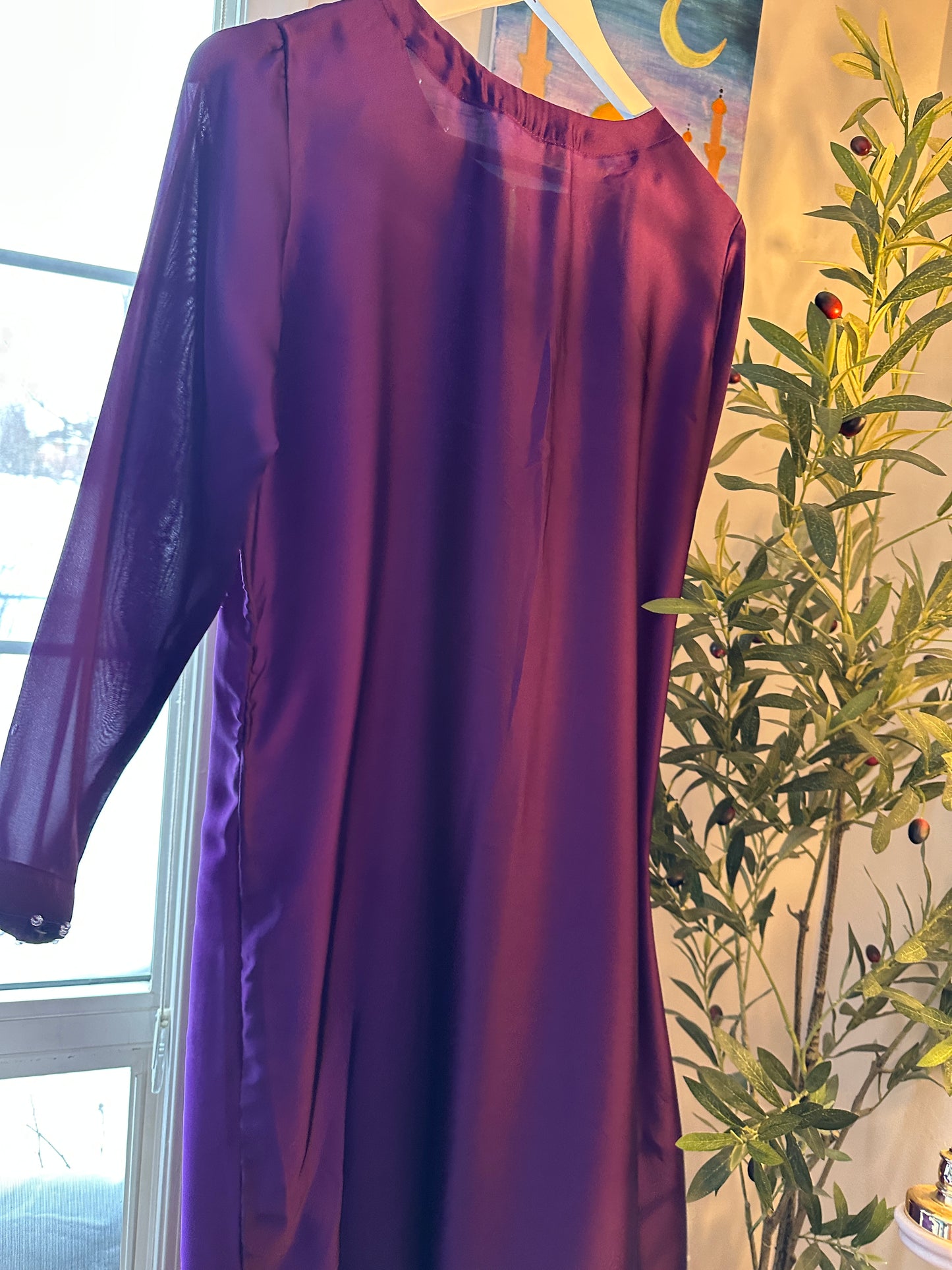 Midnight Plum – The Sequins Dress