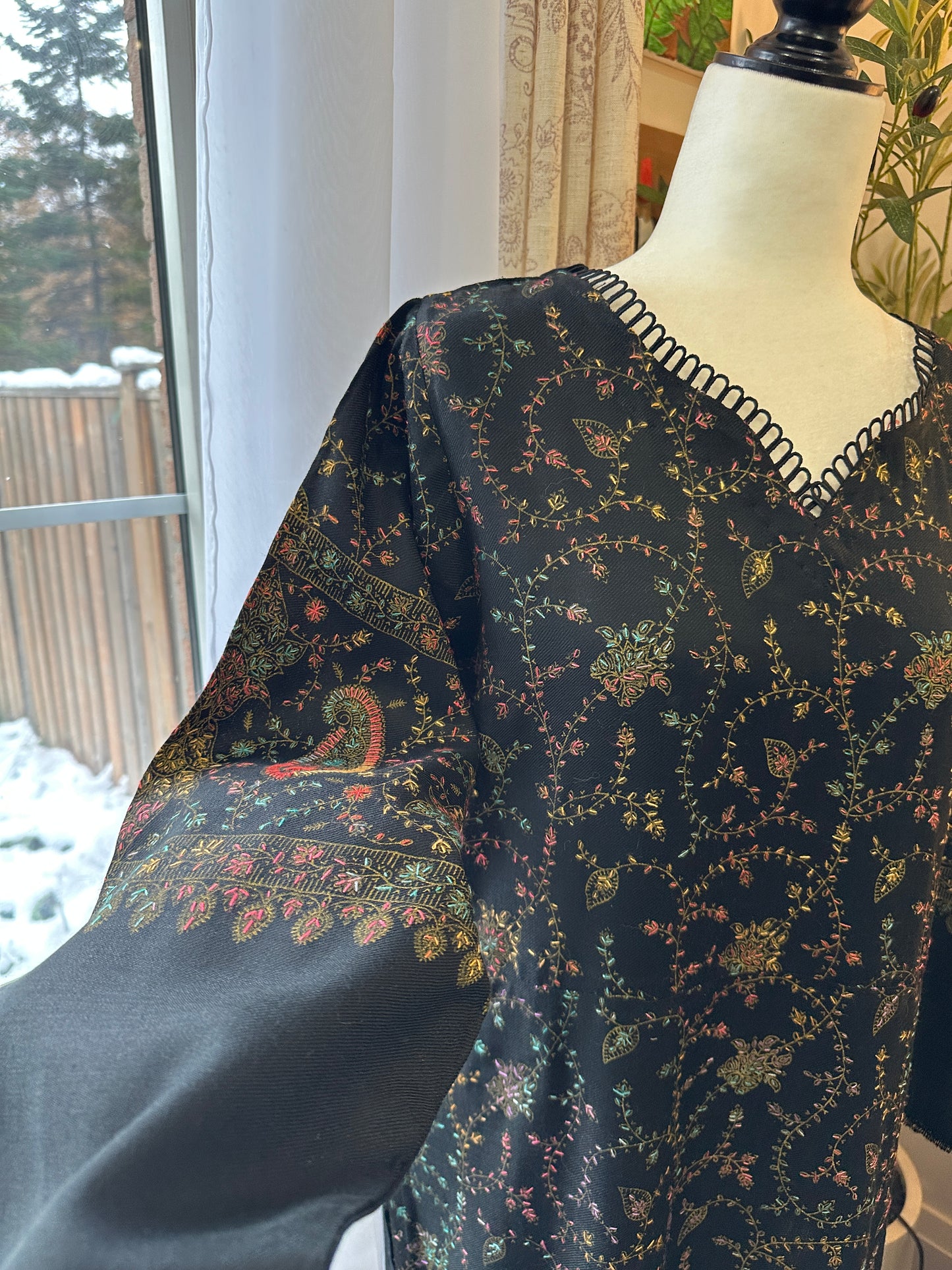 Zar-e-Qalam – Kalamkari Shawl Shirt