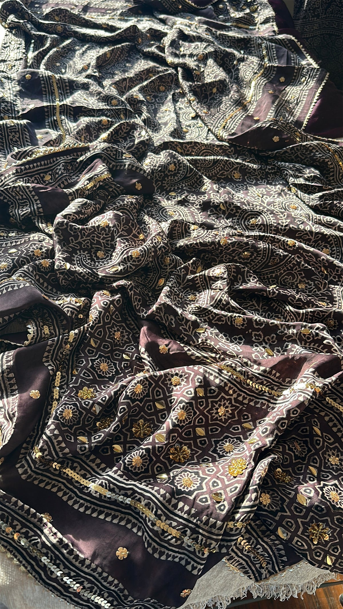 Mulberry Neel Zareen - Organic Ajrak