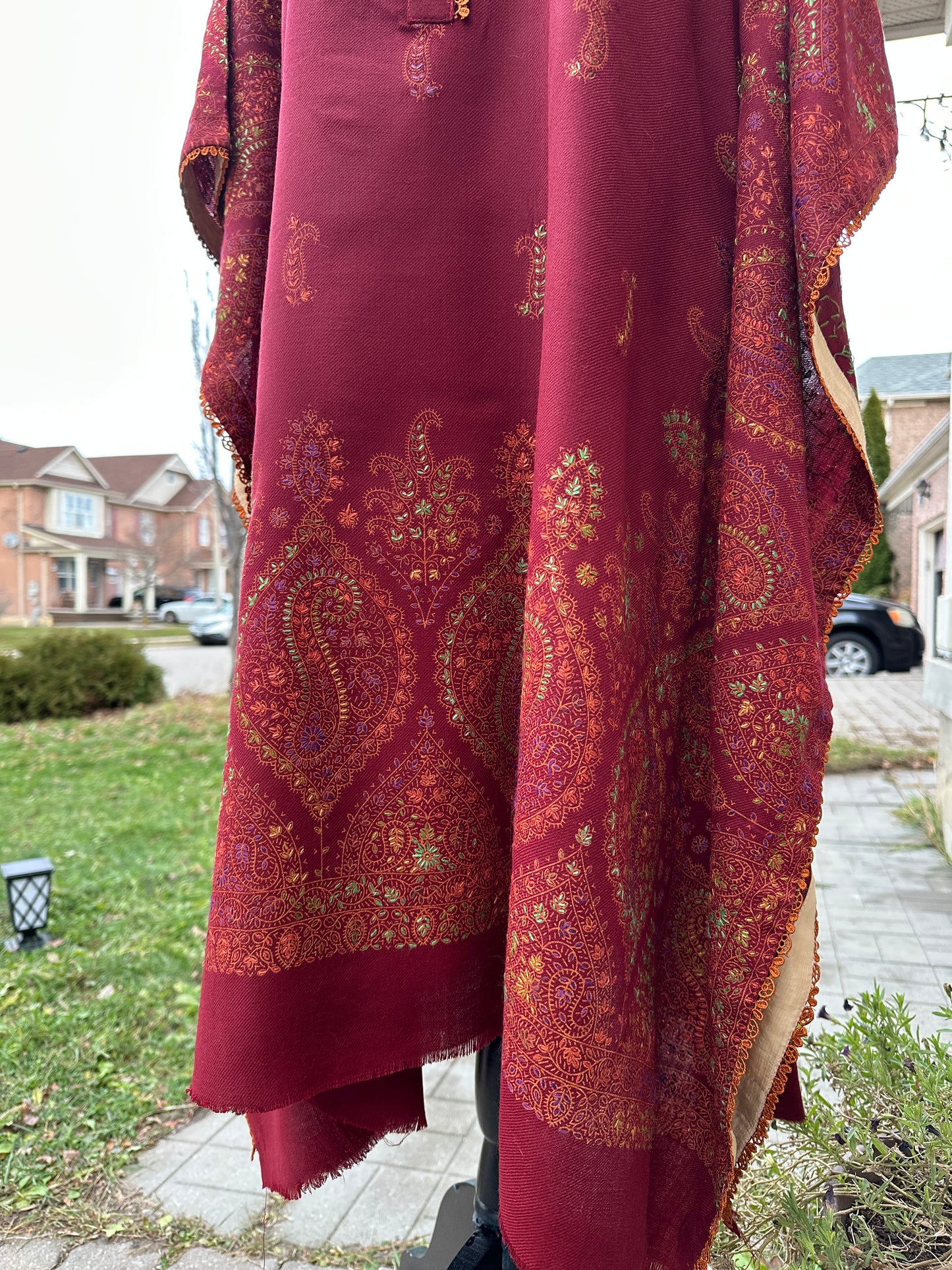 Gulnaar-e-Suroor – The Maroon Kalamkari Bloom
