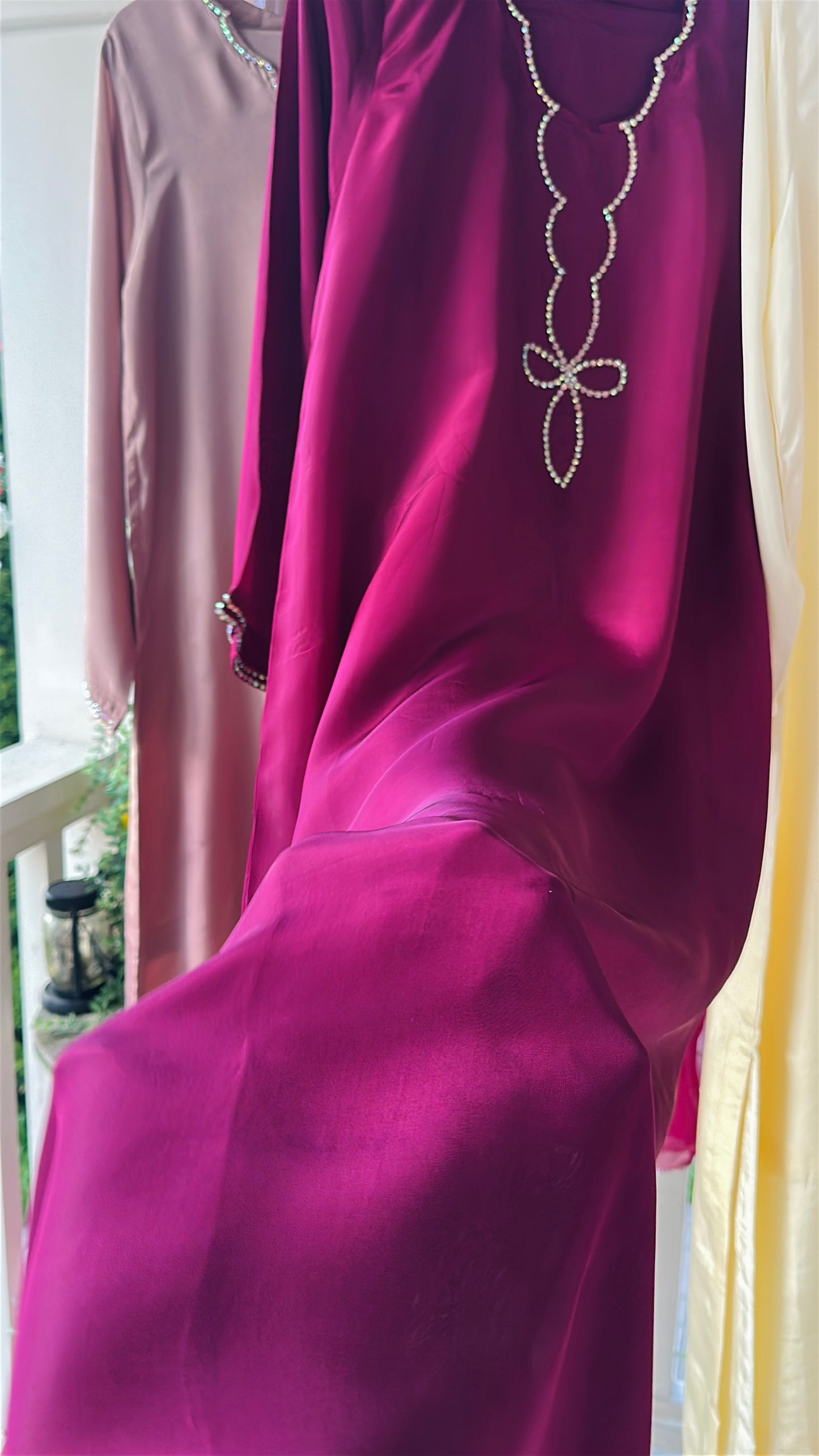 Mulberry Flame Élan - Kaftan set