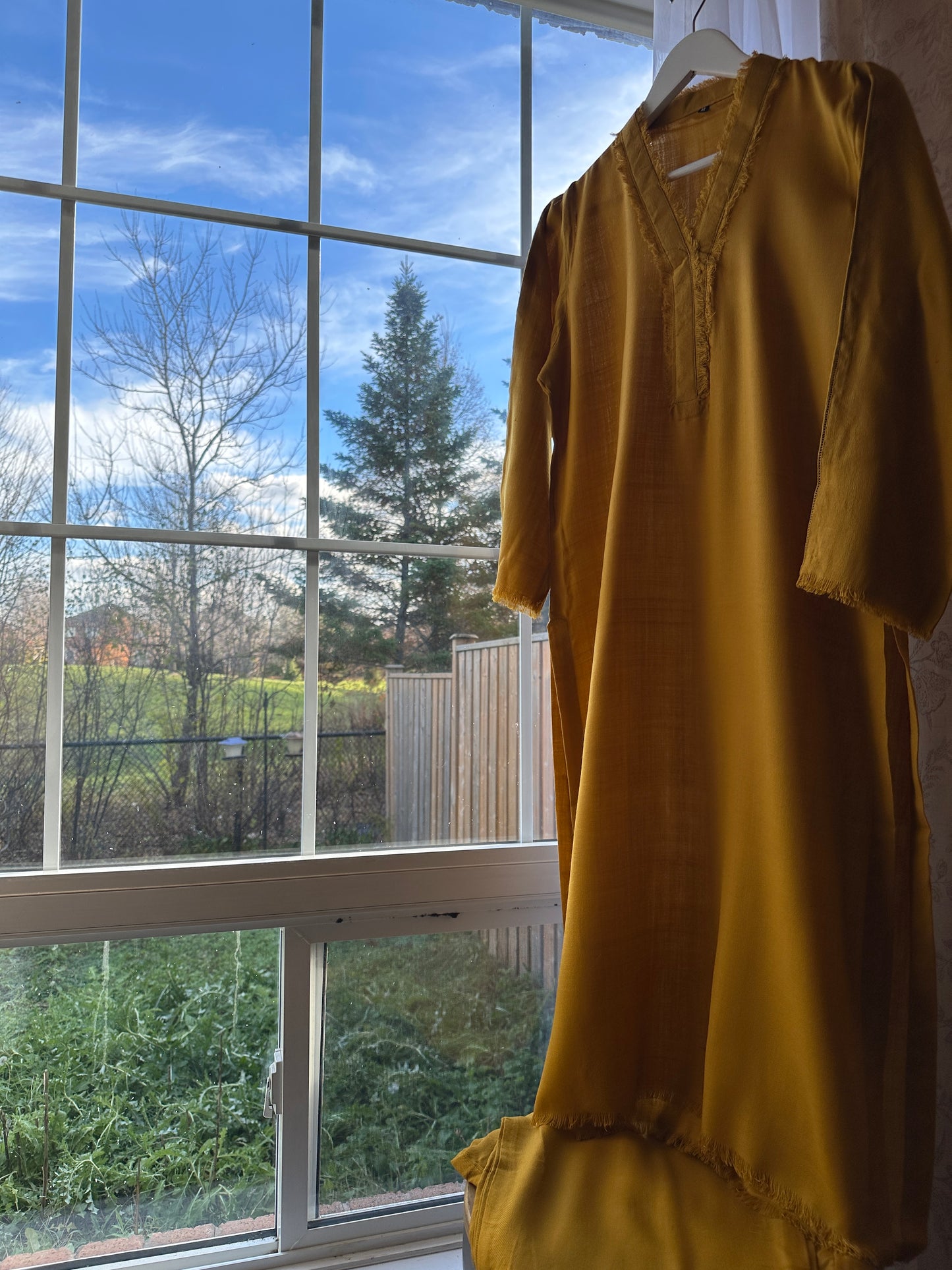 Marigold – Pashmina Cord Set (Mustard Yellow)